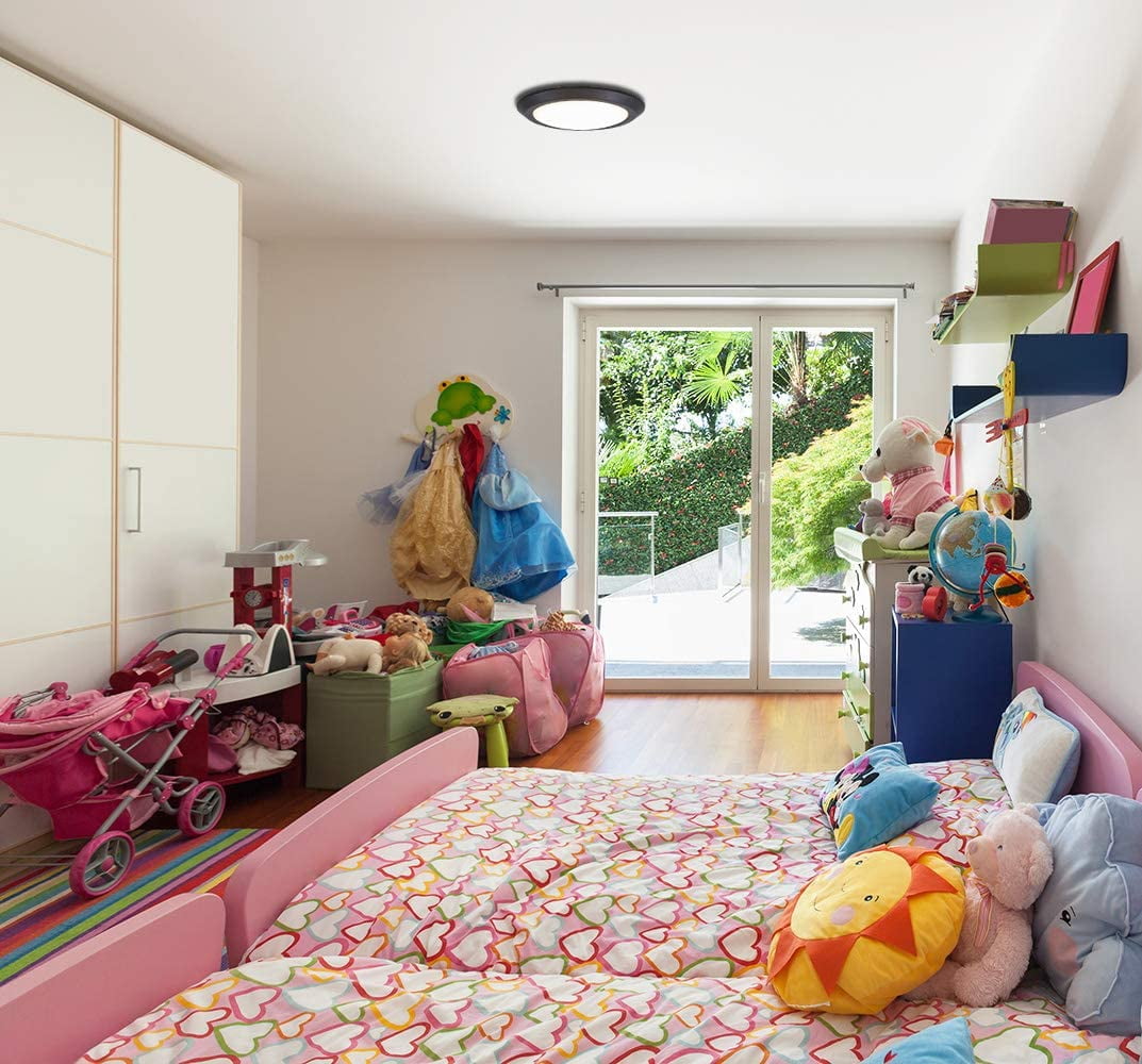 Hamilton Hills New Round Flush Mount Thin Ceiling Light Led Disc Shaped - Image 4