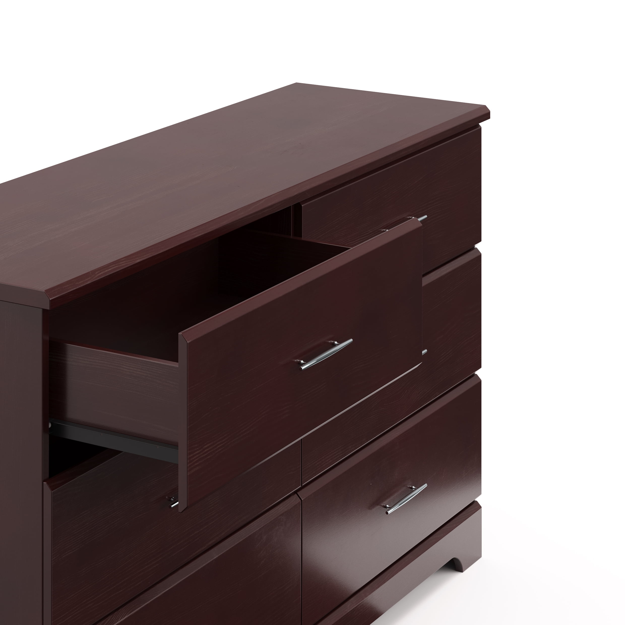 Storkcraft Brookside 6 Drawer Nursery Double Dresser, Espresso - Image 9