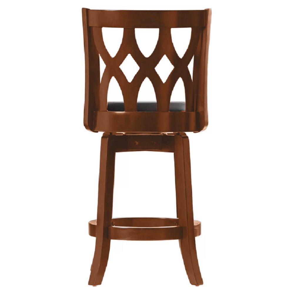 Boraam Cathedral Counter Height Swivel Counter Stool - Cherry Finish - Image 5