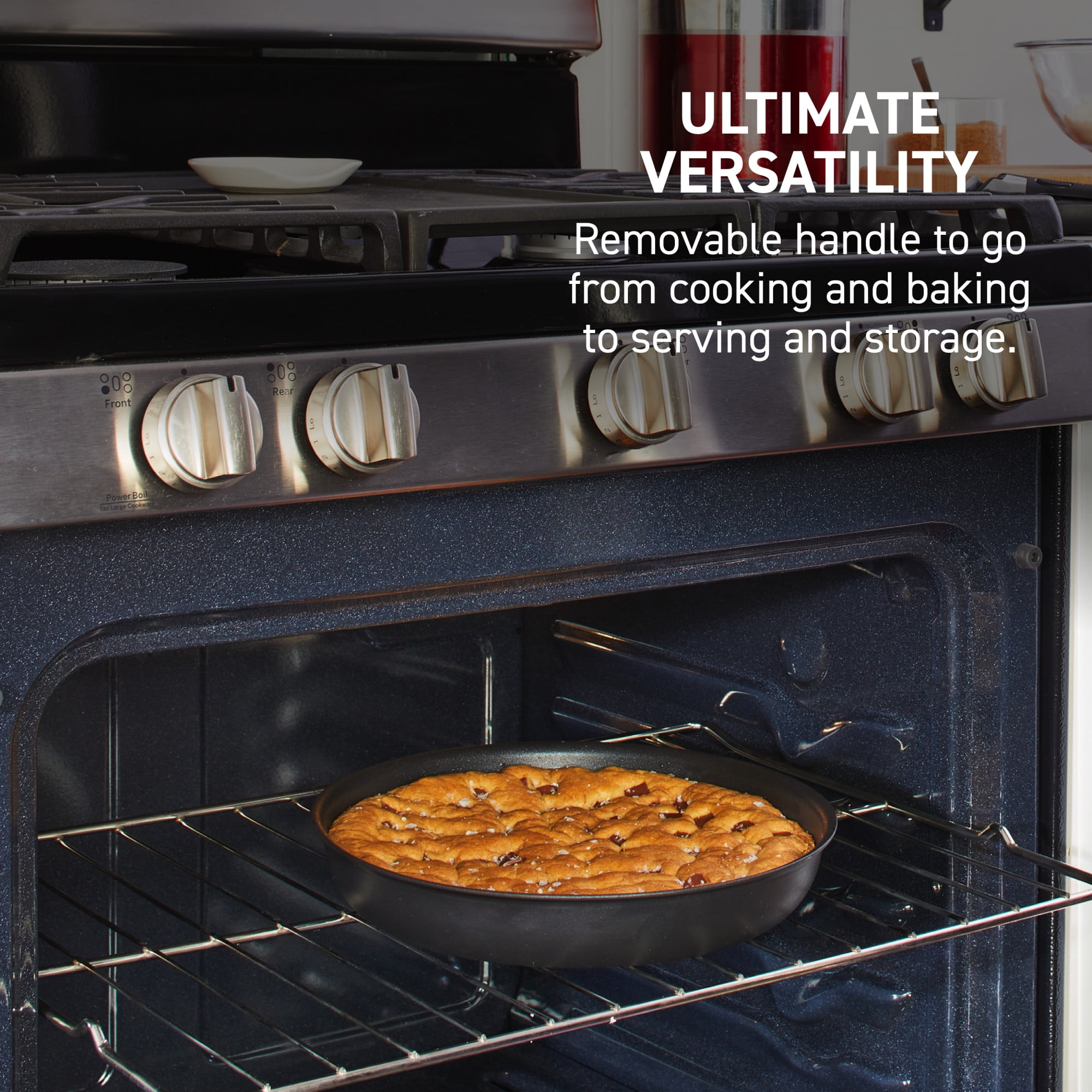 T-fal Ingenio Expertise, Nonstick Cookware Set, 8 Piece, Induction Oven Safe 500F, RV, Detachable Handle, Black - Image 3