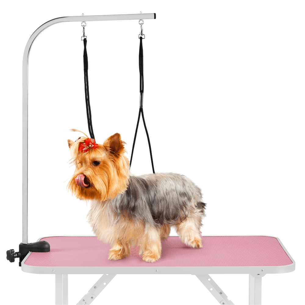 Renwick 36inch Pet Grooming Table Folding Adjustable Arm with Clamp, Pink - Image 8