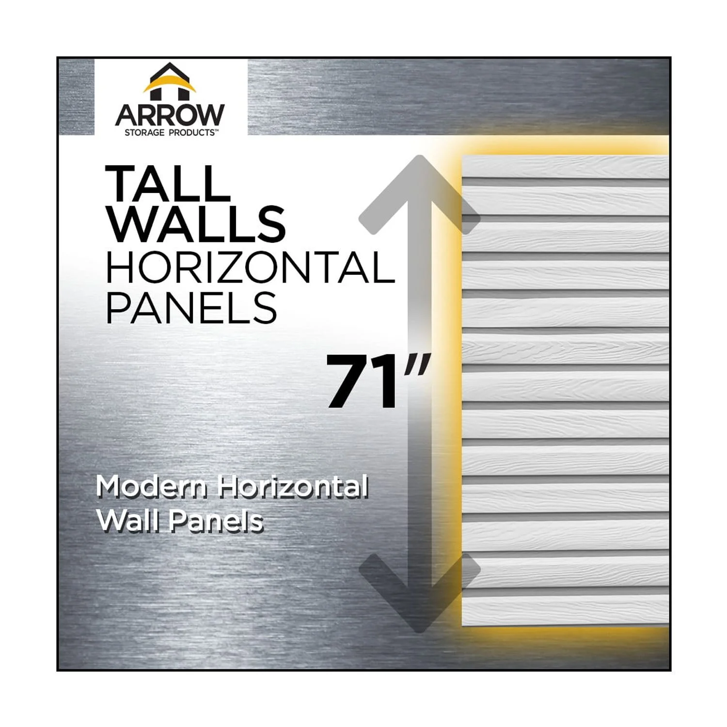 Arrow Select 6 x 5 x 7 ft Blue Grey Steel Storage Shed - Image 6