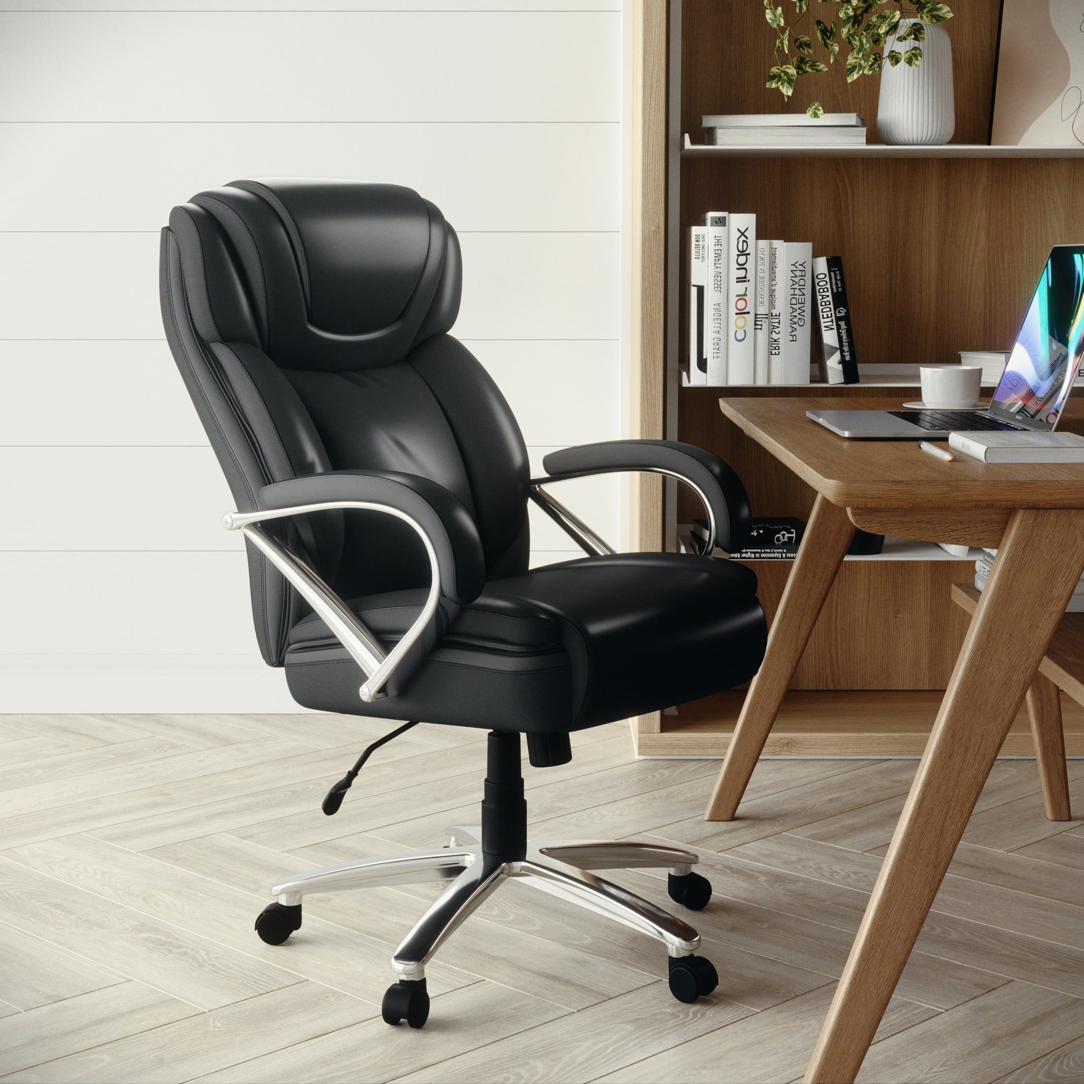 Flash Furniture Hercules Series Big & Tall Ergonomic LeatherSoft Office Chair, Black - Image 11