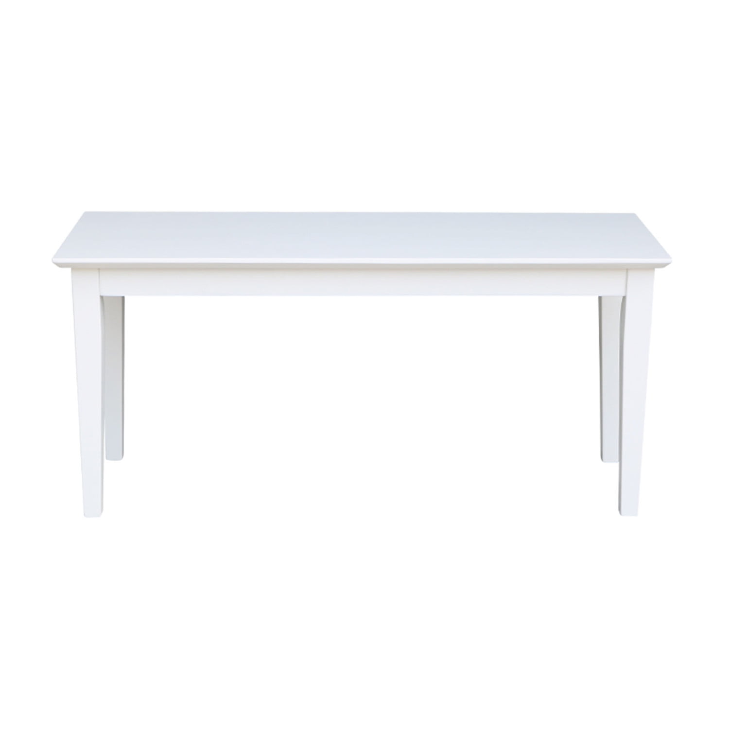 Shaker Styled Solid Wood Bench in White - Image 2