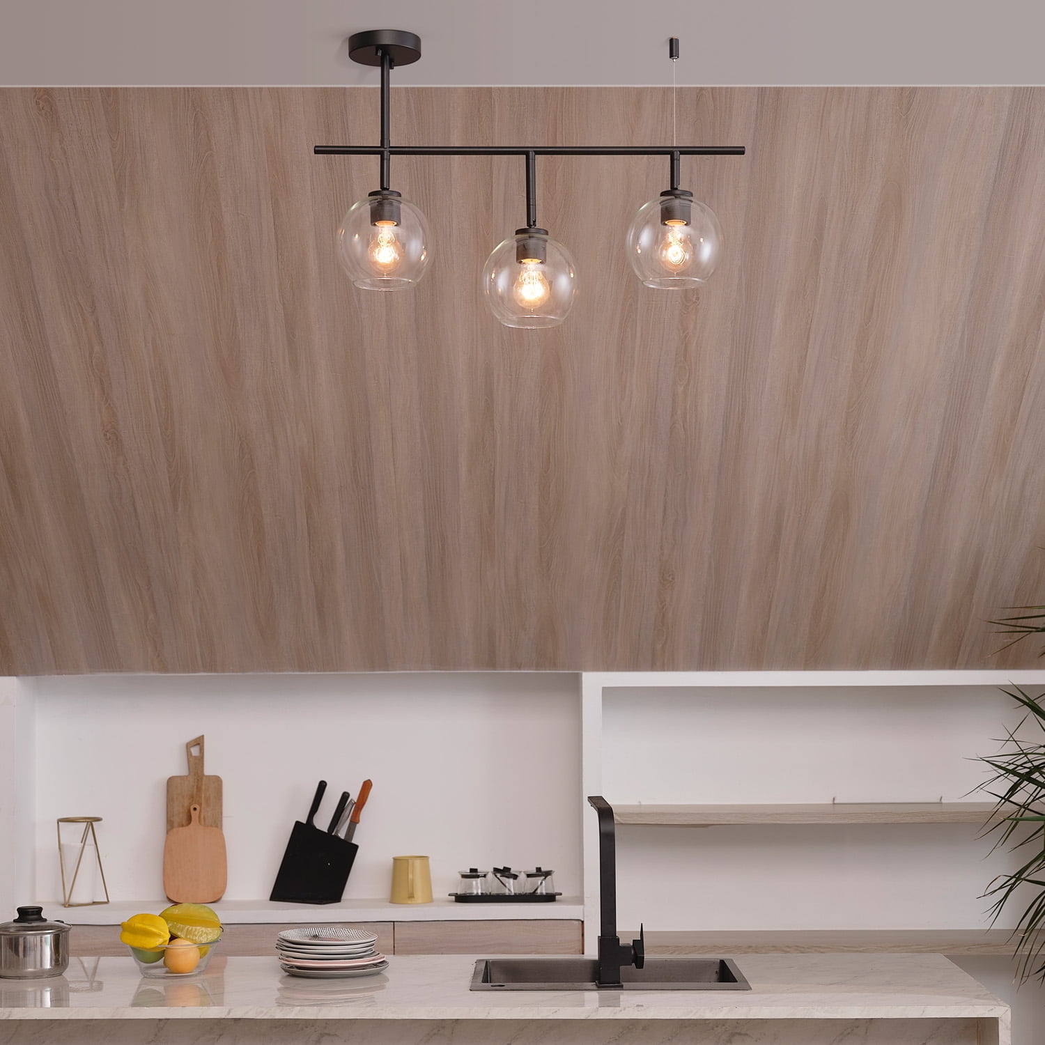 Globe Electric Mika 3-Light Matte Black Track Lighting - Image 2