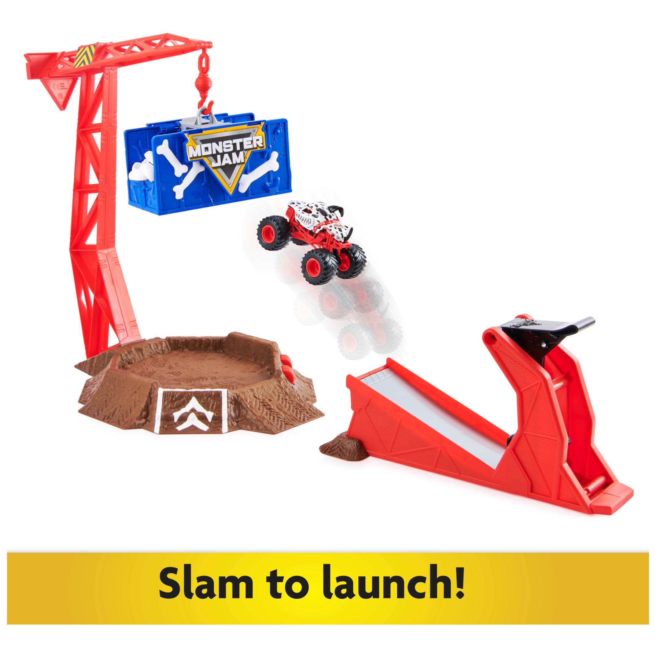 Monster Jam Blastin' Bones Playset with Exclusive Monster Mutt Dalmation - Image 8