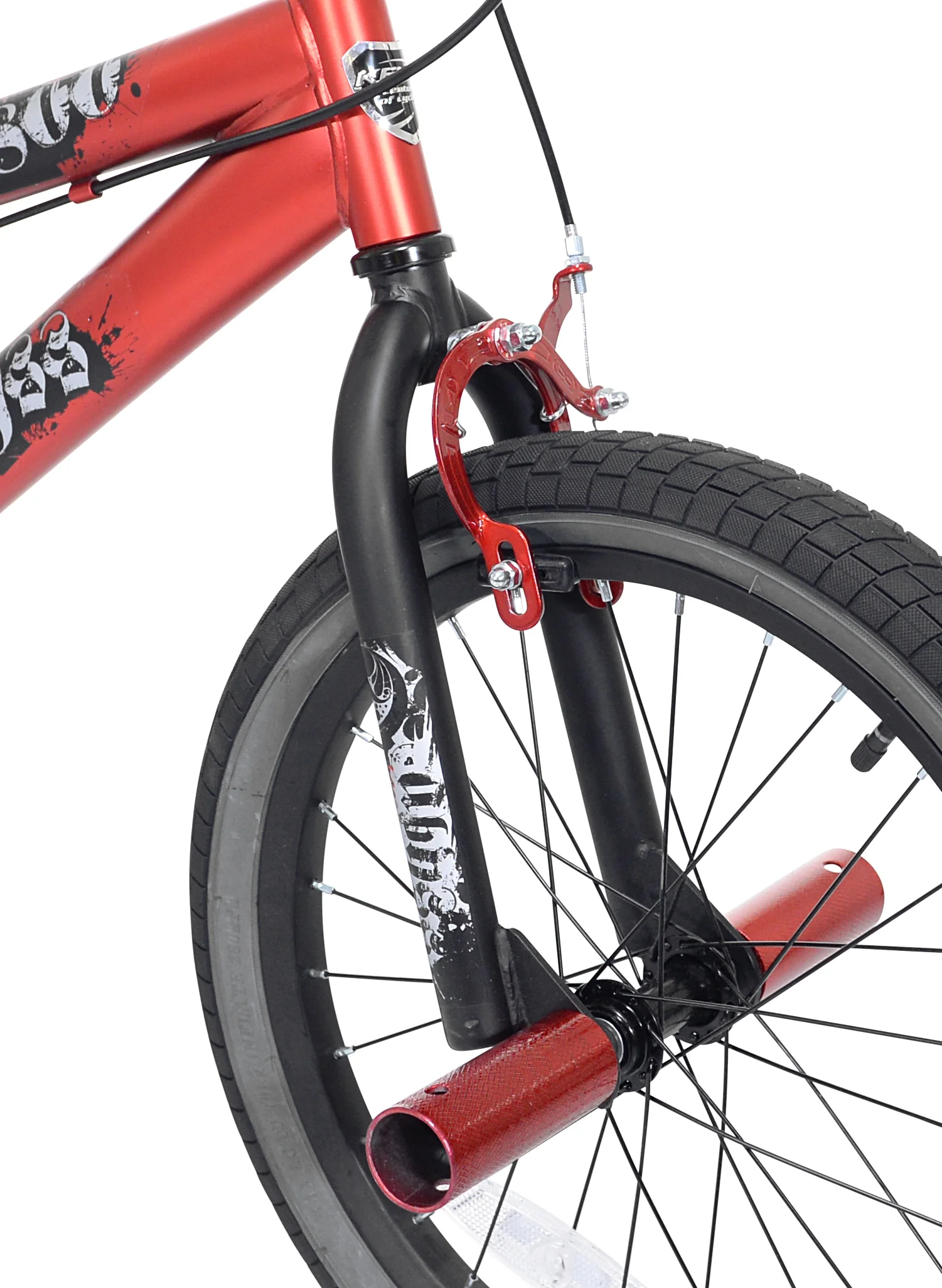 18" Kent Abyss Boy's Freestyle BMX Bicycle, Kids Age 5-7 Years, Red - Image 4