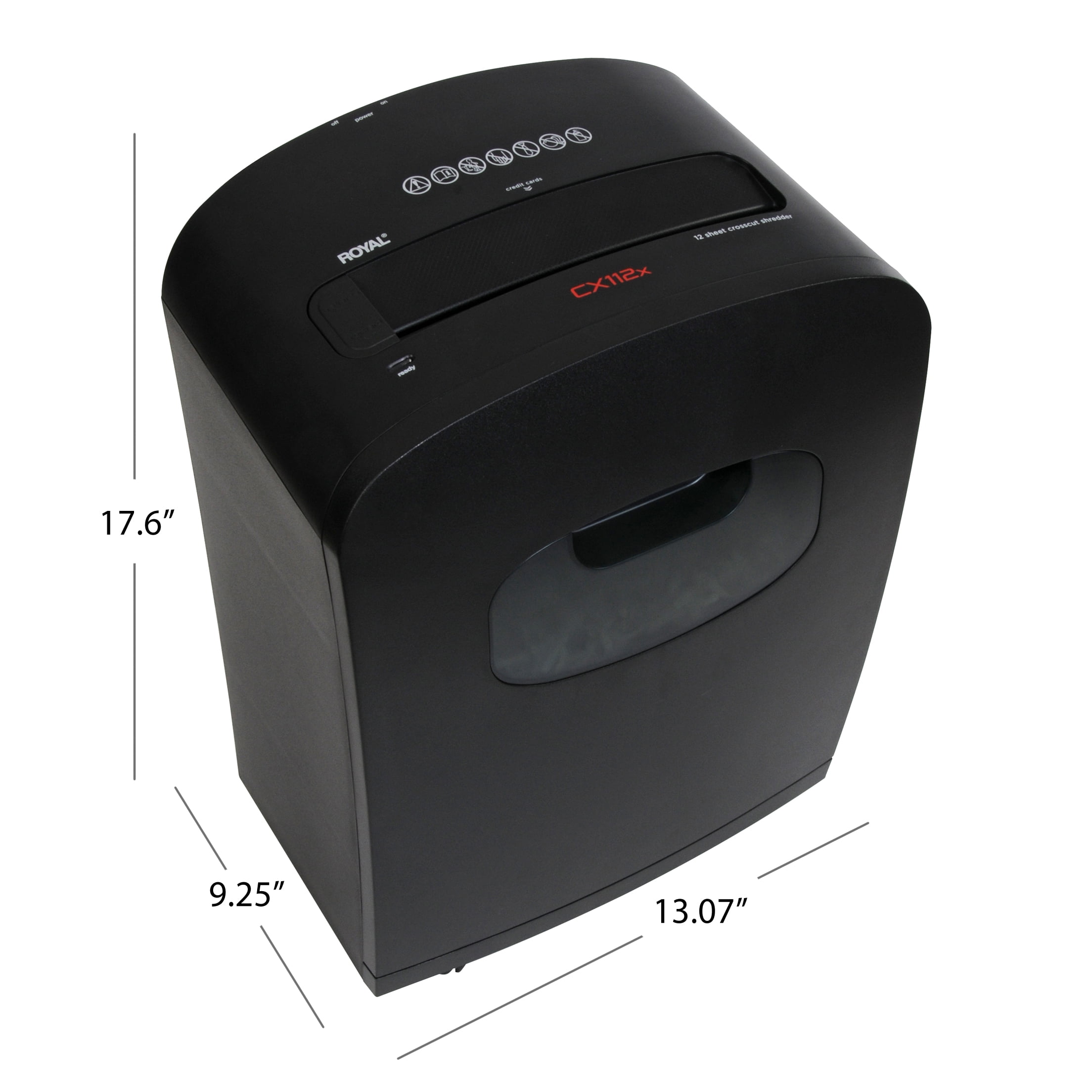 Royal 29186X 112MX 12-Sheet Crosscut Shredder - Image 6