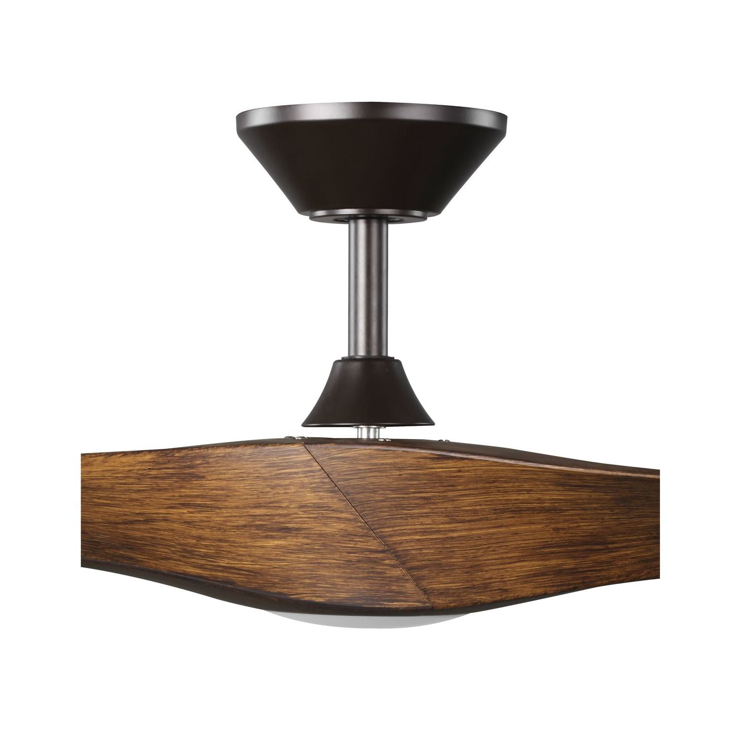 Ryne Collection 52" 3-Blade Woodgrain LED Transitional Indoor/Outdoor DC Ceiling Fan - Image 2