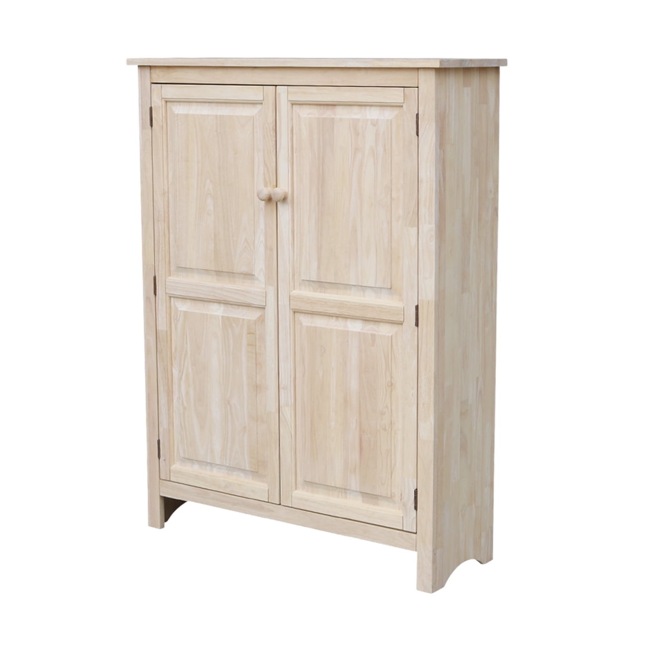 International Concepts Solid Wood 51" Double Kitchen Jelly Cupboard Pantry, Unfinished - Image 8