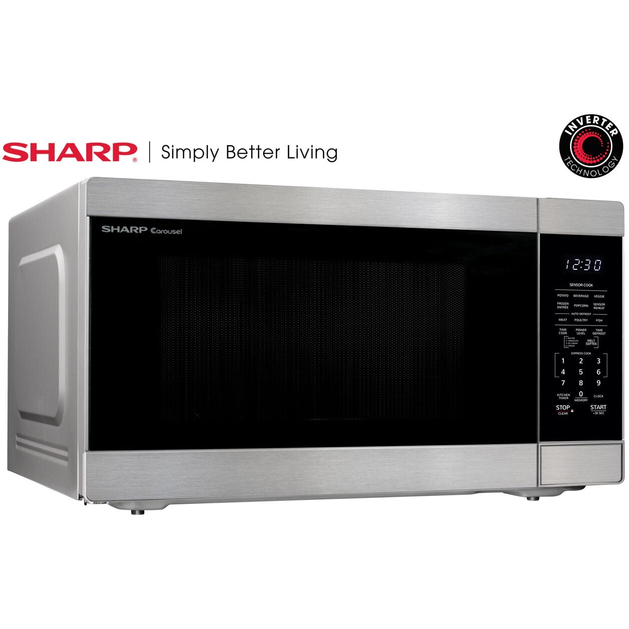 Sharp 2.2 cu ft Countertop Microwave Ovens in Stainless - Image 9