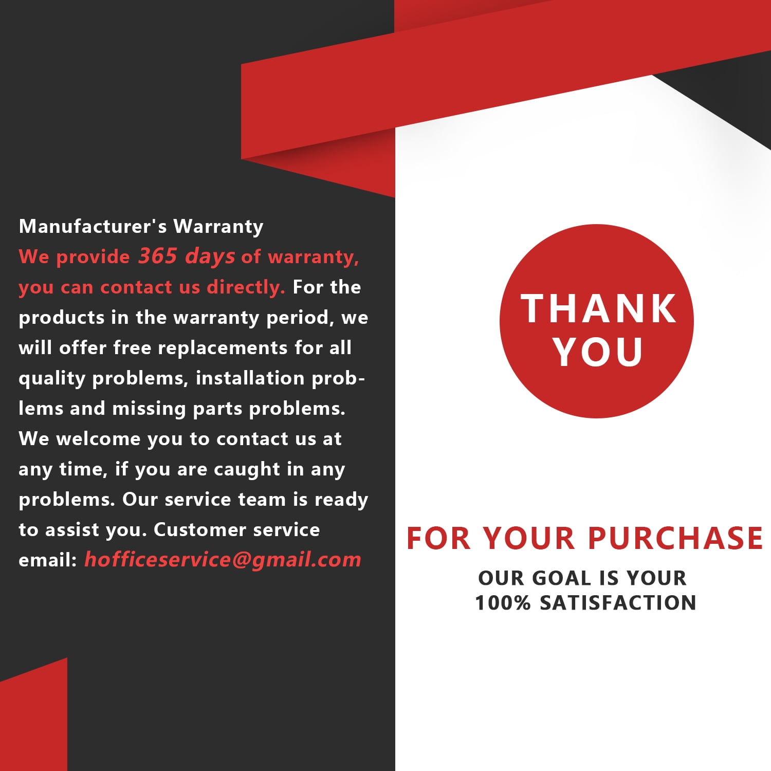 Vineego High Back Office Chair Faux Leather Gaming Racing Chair Ergonomic Adjustable Swivel Executive Chair, Black - Image 10