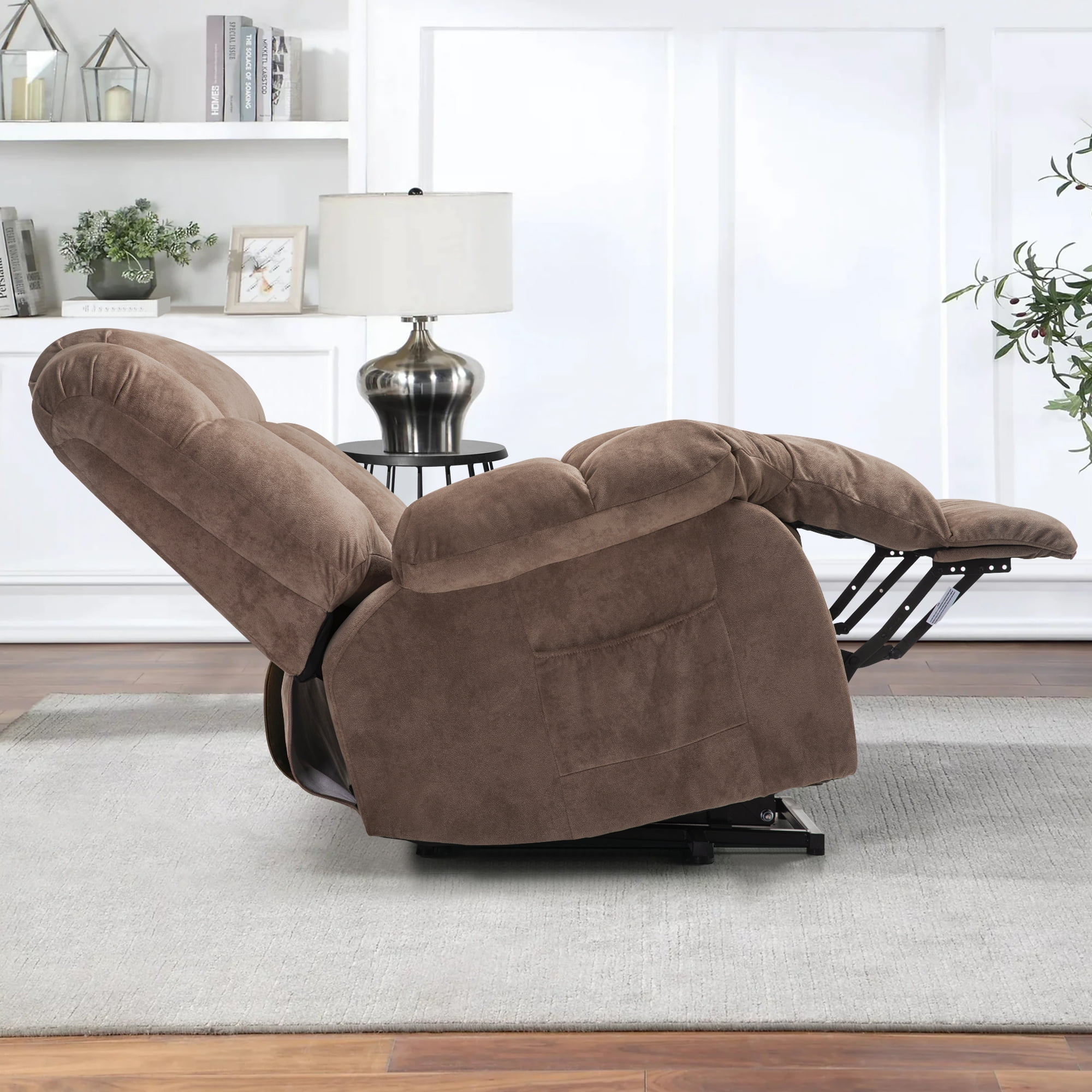 Large Power Lift Recliner Chair for Elderly, Overstuffed Wide Recliners for Adults, Heavy Duty Recliner Sofa and Safety Motion Reclining Mechanism,300lb Capacity,Camel - Image 5