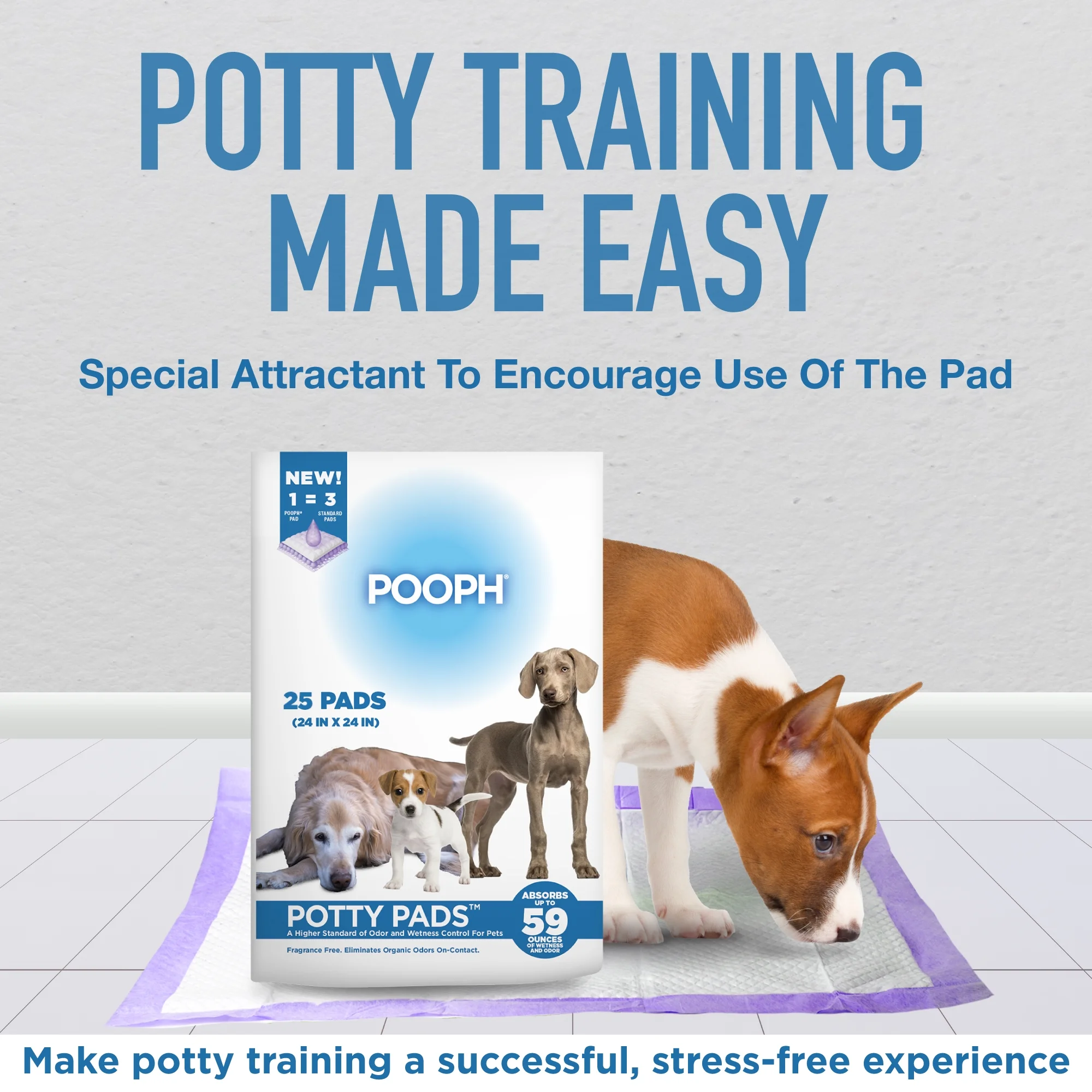 (4 pack) Pooph Potty Pads, 25 Count, Fragrance-Free, No Harsh Chemicals - Image 5