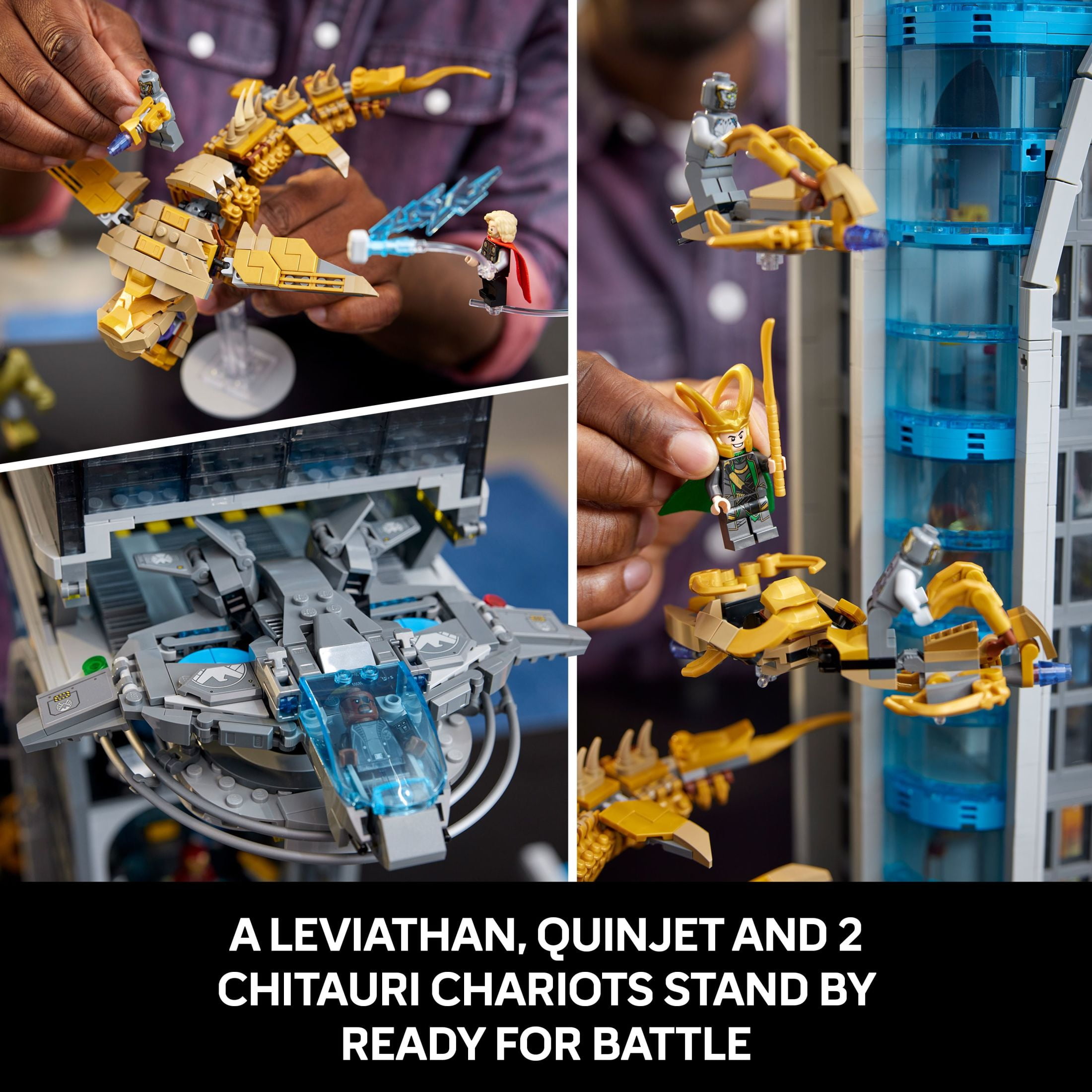 LEGO Marvel Avengers Tower Building Kit, Detailed Recreation of the Iconic HQ Featuring Classic Movie Scenes, 31 Figures and Accessories, Gift for Marvel Fans and Model-Makers, 76269 - Image 4