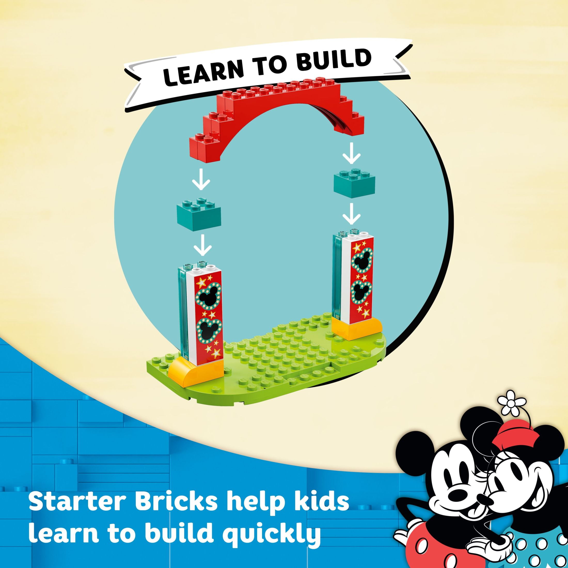 LEGO Disney Mickey and Friends – Mickey, Minnie and Goofy’s Fairground Fun Toy Set Set 10778 - Image 7