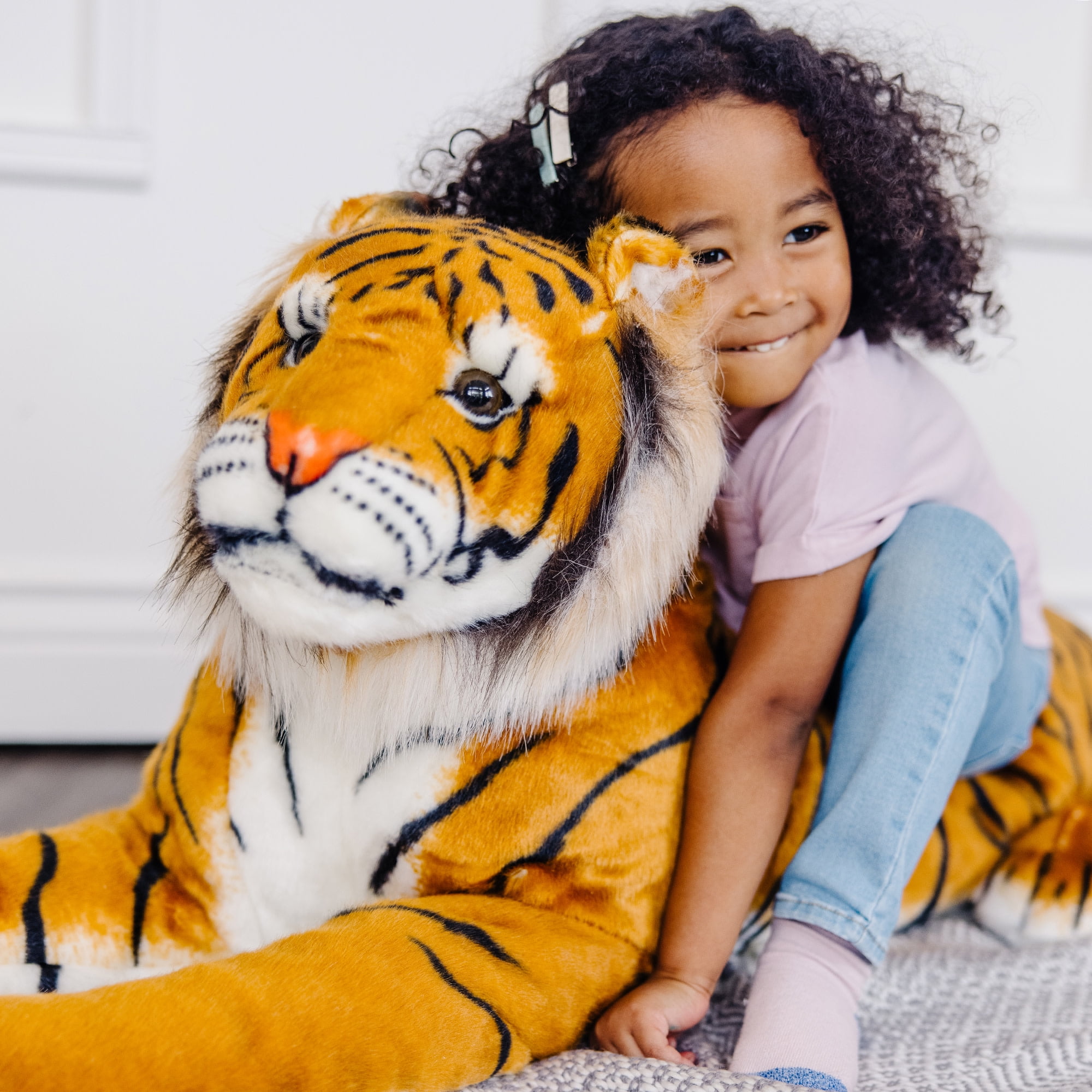 Melissa & Doug Giant Tiger - Lifelike Stuffed Animal, Over 5 Feet Long (Includes Tail) - Image 8