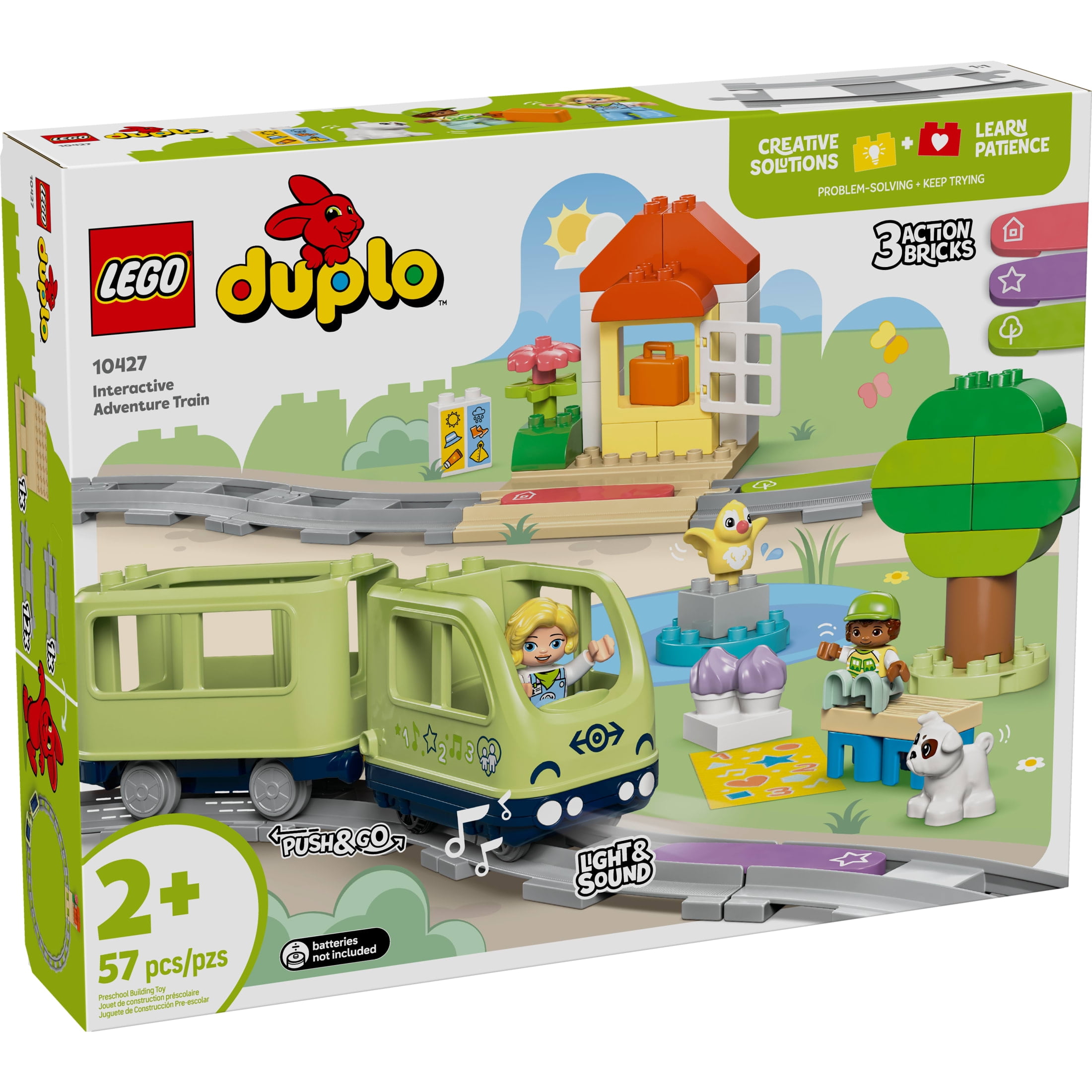LEGO DUPLO Town Interactive Adventure Train Set - Building Toy for Toddlers, Boys and Girls, Ages 2+ - Learning Train Toy Playset with Lights and Sounds - Gift for Birthdays and Holidays - 10427 - Image 3