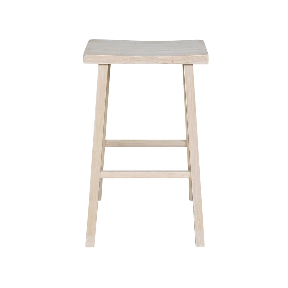 International Concepts Wood Saddle Seat Stool - 29" Seat Height - Unfinished - Image 4