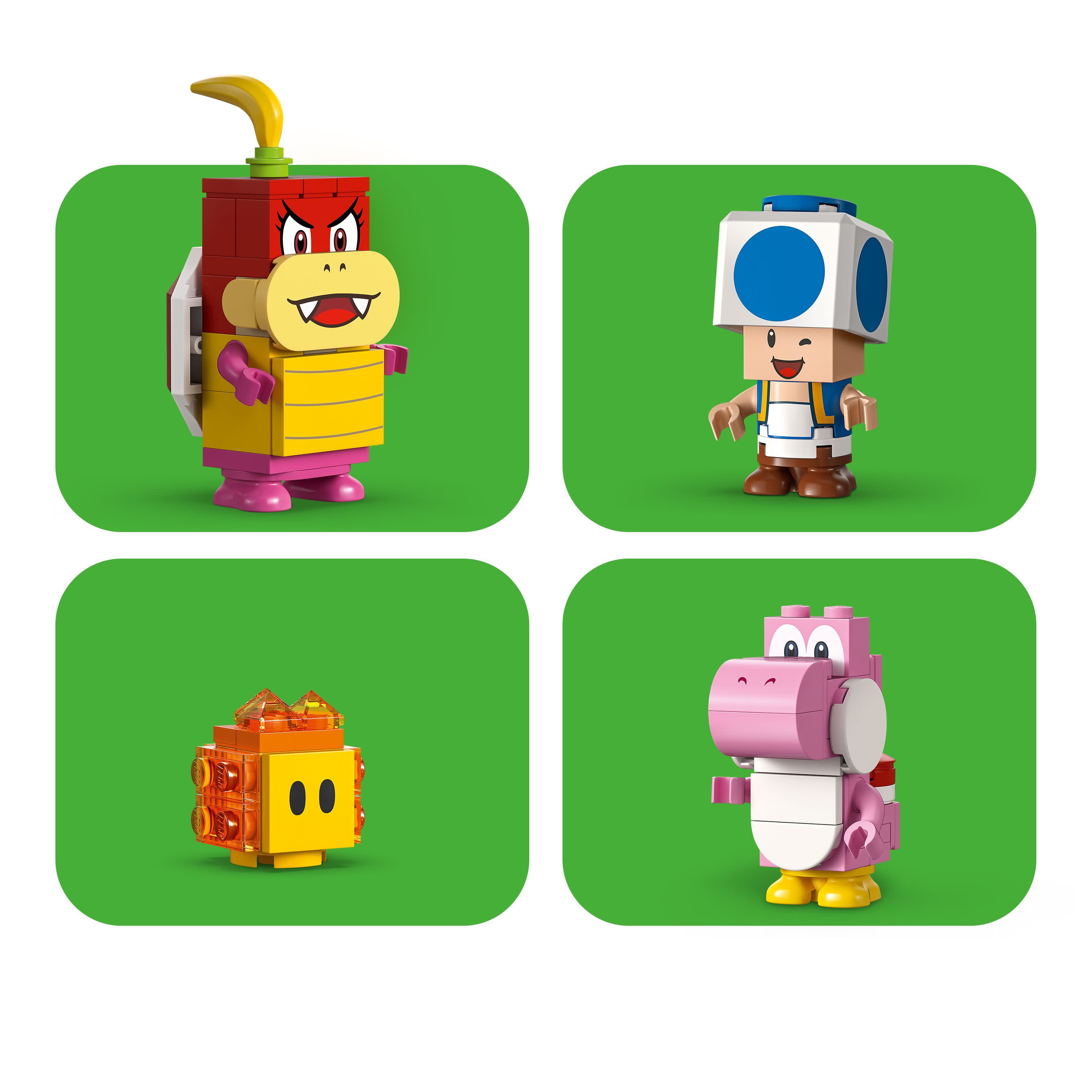 LEGO Super Mario Peach's Garden Balloon Ride Expansion Set 71419 with Pom Pom, Blue Toad and Pink Yoshi, Building Toy Game, Gift Idea for Kids Aged 7 Plus - Image 4