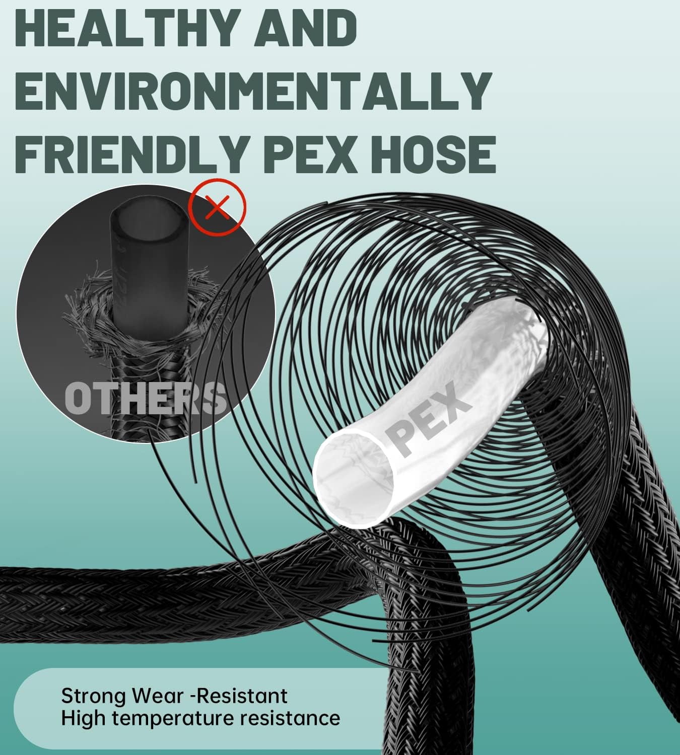 Dayone Matte Black Kitchen Faucet with Pull Down Sprayer, Single Handle High Arc Tap, 360° Swivel Aerator - Image 8