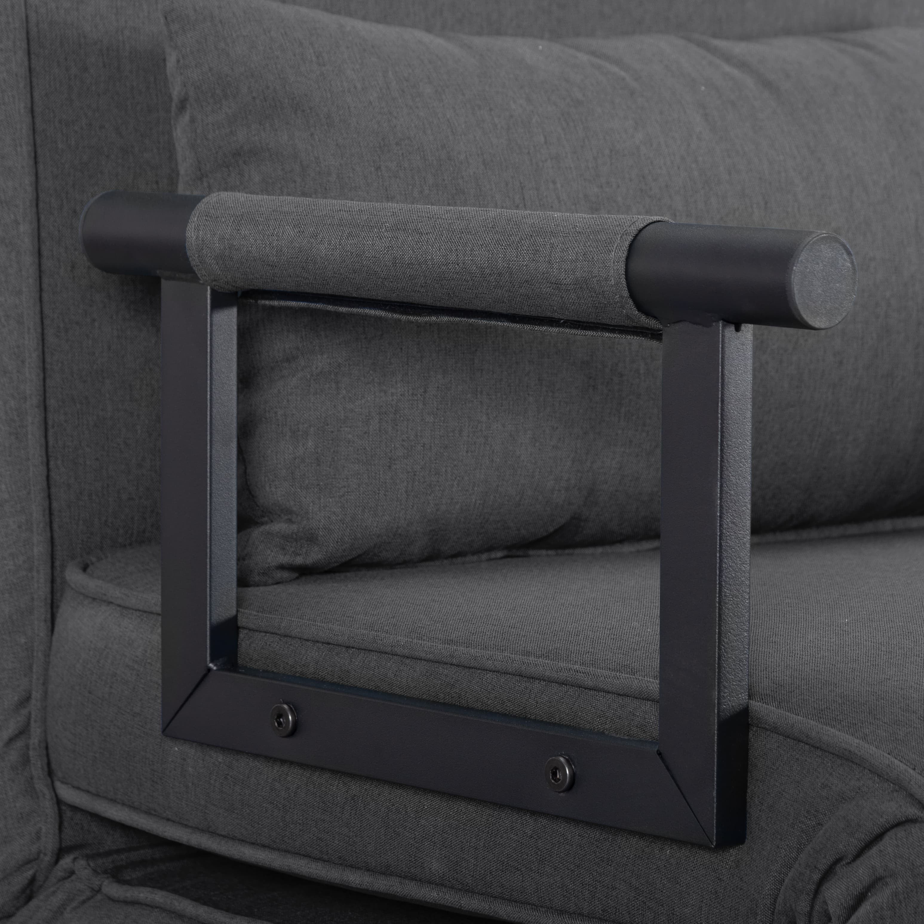 BSHTI 26”Folding Arm Chair Lounge 4-in-1, Convertible Sofa Bed, Modern Sofa Bed,for Small Spaces,Living Room,Guest Room,Office(Dark Gray) - Image 41