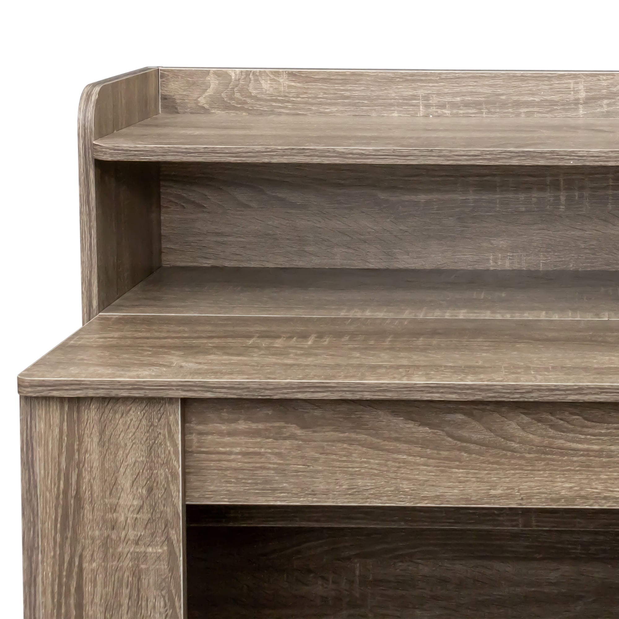 PORKISS Extendable Dining Table, Wooden Kitchen Table with Storage, Classical Dinner table, Modern Rectangle Dining Table for Kitchen, Dining Room, and Living Room, Barn Wood - Image 9