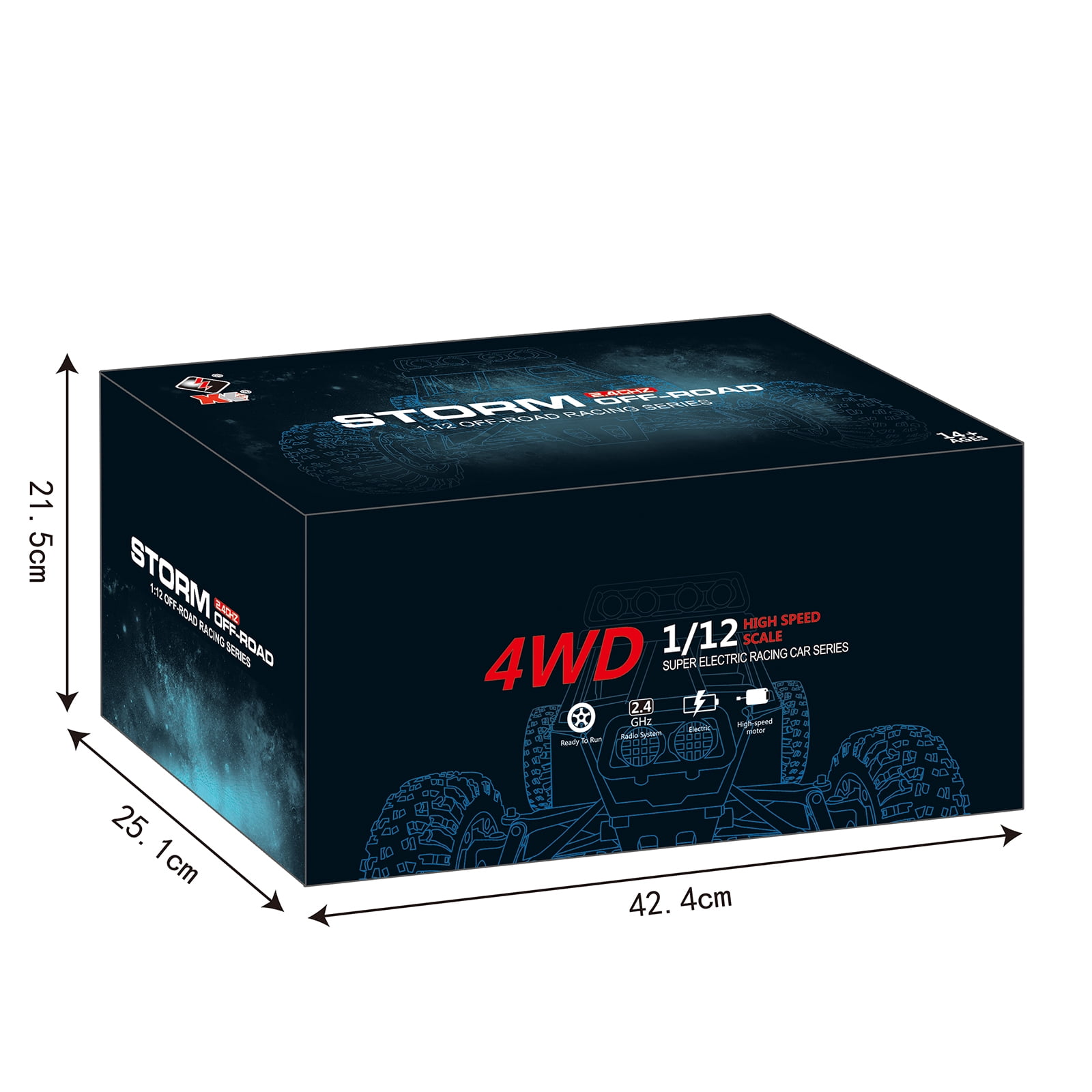 RC Cars RC Crawlers 1/12 Scale 2.4G 4WD High Speed Electric All Terrain Off-Road Rock Climbing wltoys Remote Control Car Buggy RTR for Kids and Adults - Image 6