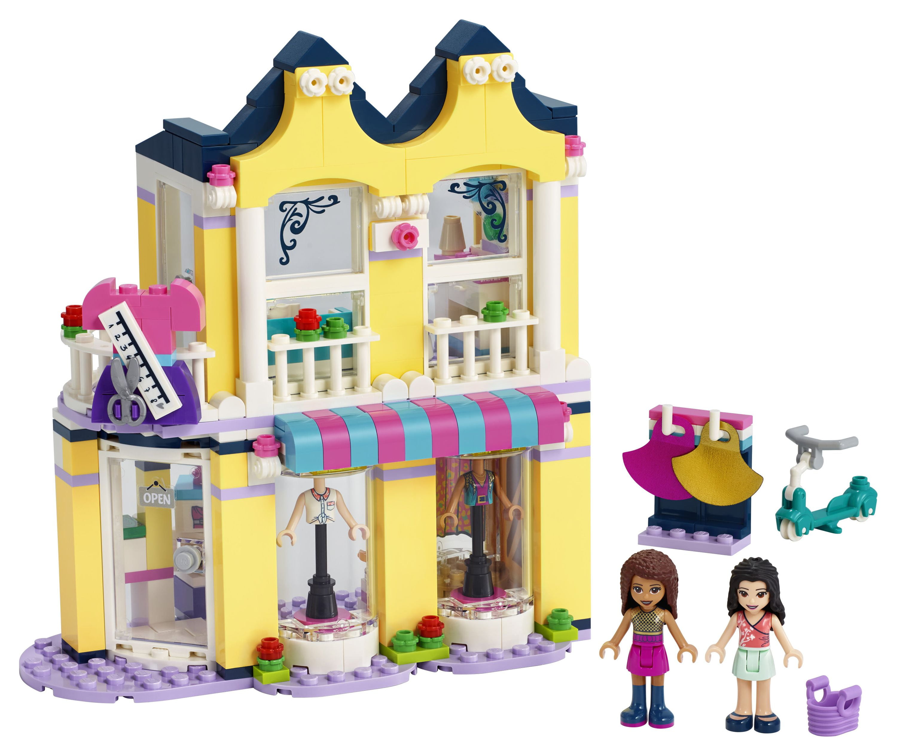 LEGO Friends Emma’s Fashion Shop Building Toy for Kids 41427 Playset Comes with Fashion Designer Mini-Dolls (343 Pieces) - Image 2