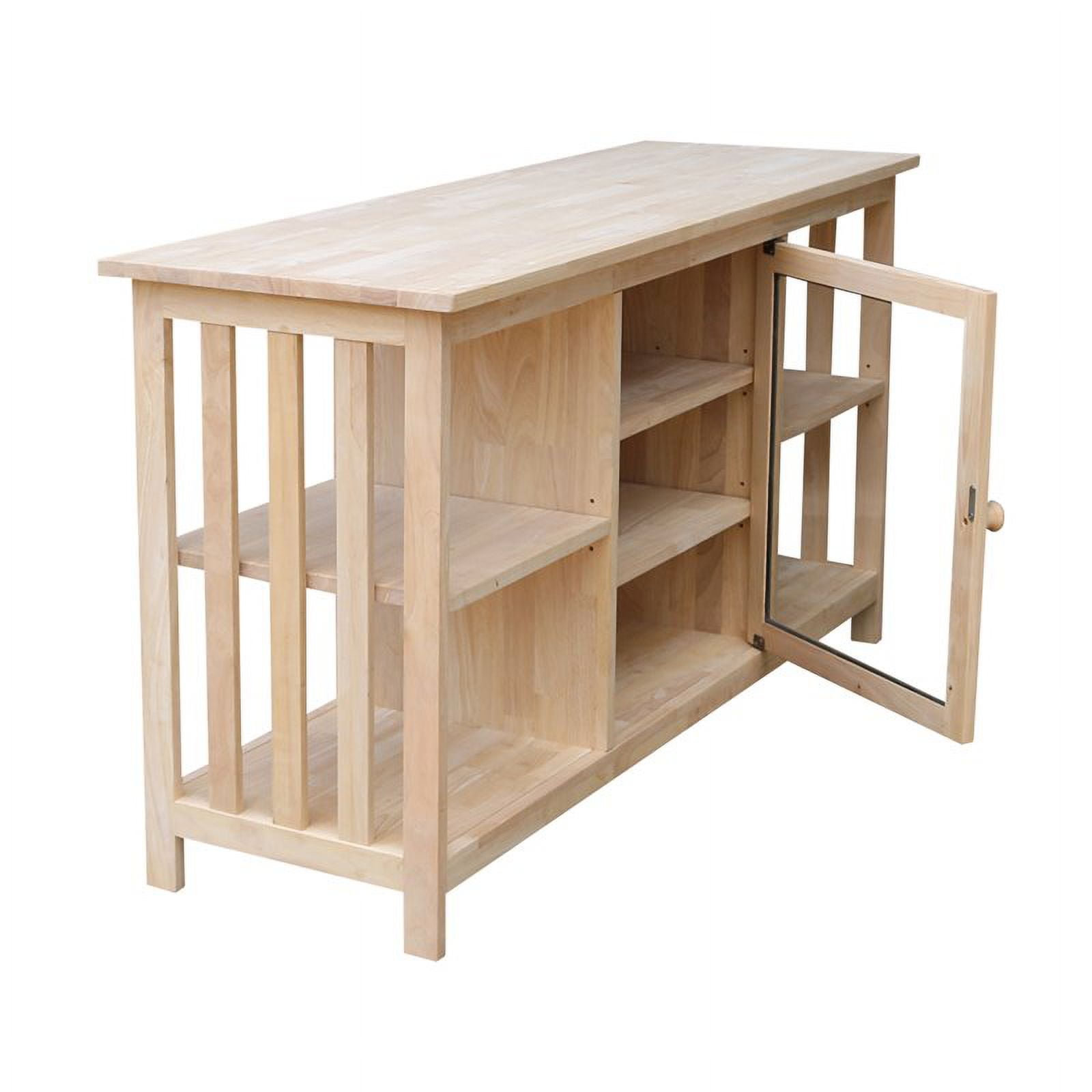 International Concepts Solid Wood Mission Entertainment Stand - Image 13