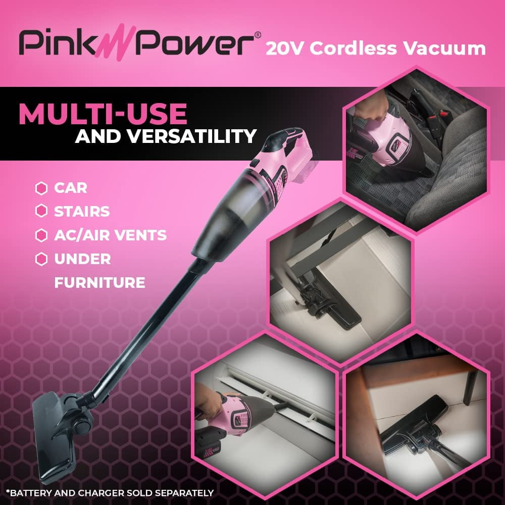 Pink Power Vacuum (TOOL ONLY - Does Not Include Battery or Charger) - Image 5
