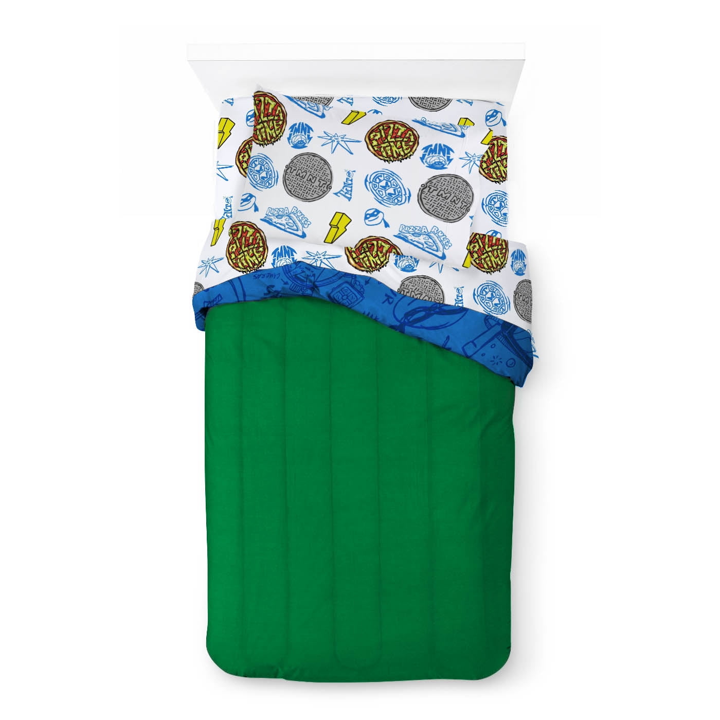 Paramount Nickelodeon TMNT Mutant Mayhem 5 Piece Twin Bed Set with Sham, 100% Microfiber - Image 5