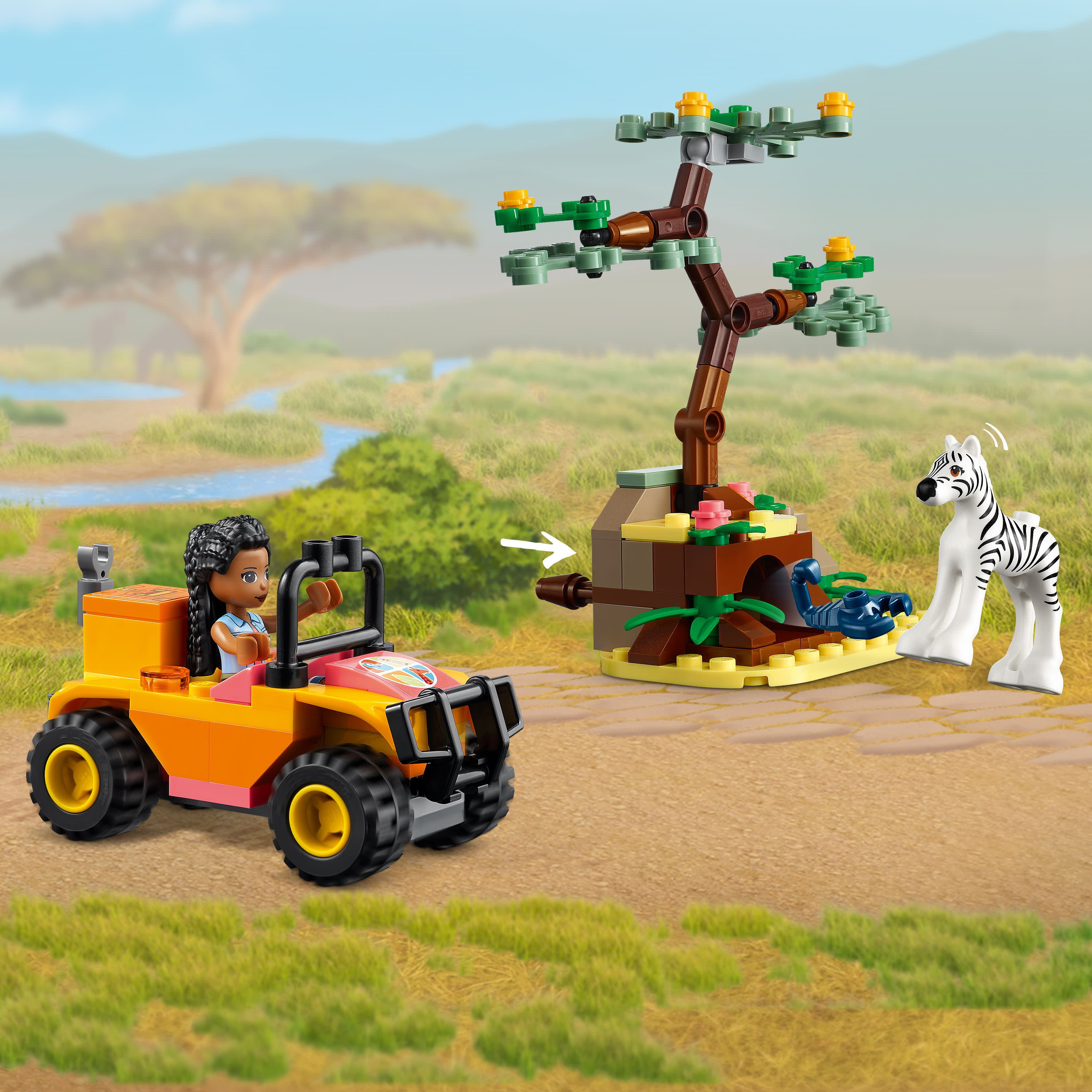 LEGO Friends Mia's Wildlife Rescue Toy 41717 with Zebra and Giraffe Safari Animal Figures Plus 3 Mini Dolls - Image 5