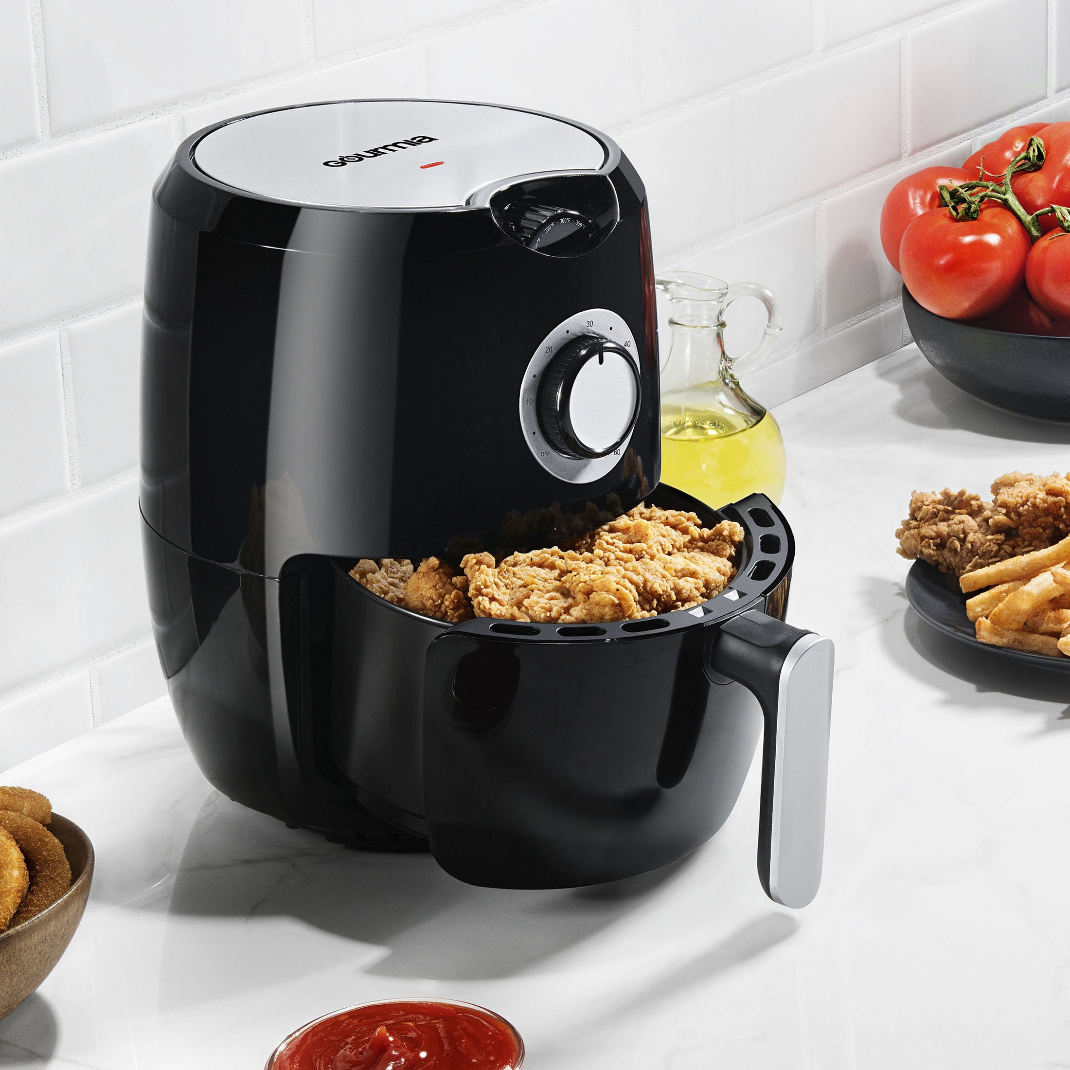 Gourmia 2.2 Qt Air Fryer with Dishwasher Safe Basket, Black GAF236 - Image 2