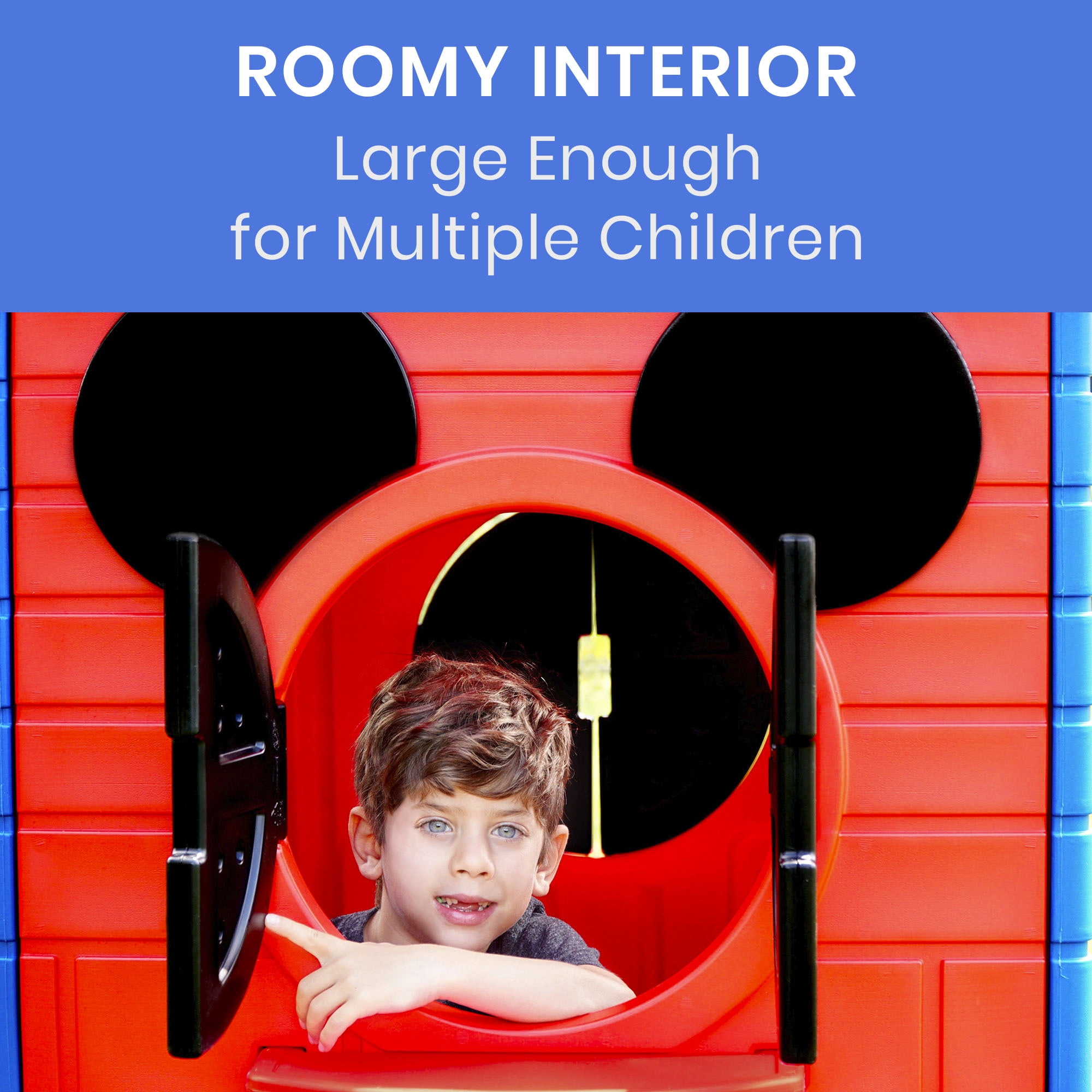 Disney Mickey Mouse Plastic Indoor,Outdoor Playhouse with Easy Assembly - Image 7