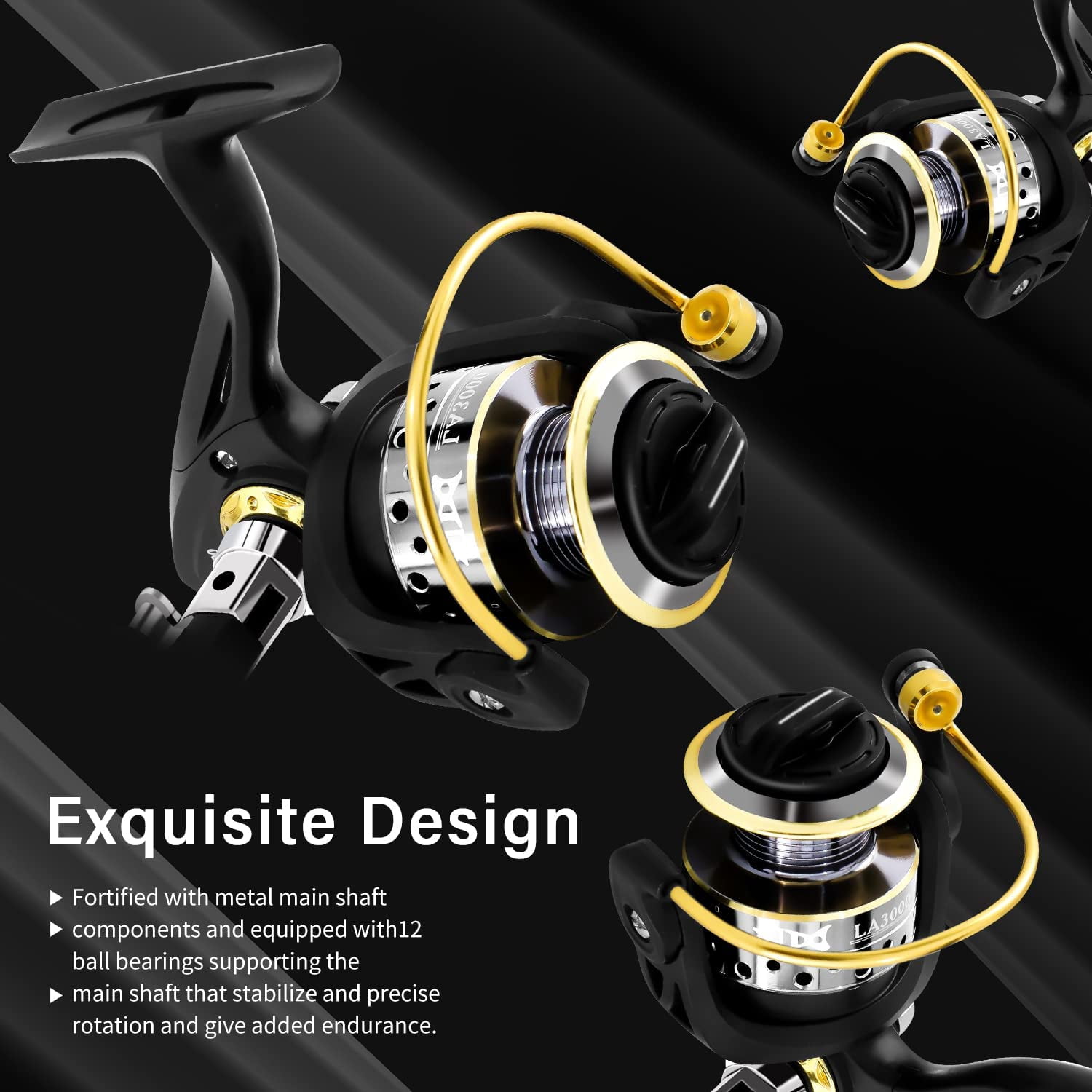 BNTTEAM Spinning Rod and Reel Combo 2.1m,2.4m,3.0m 3.6m Carbon Telescopic Fishing Rod 13BB Fishing Reel Bag Lures Line Hooks Set - Image 9