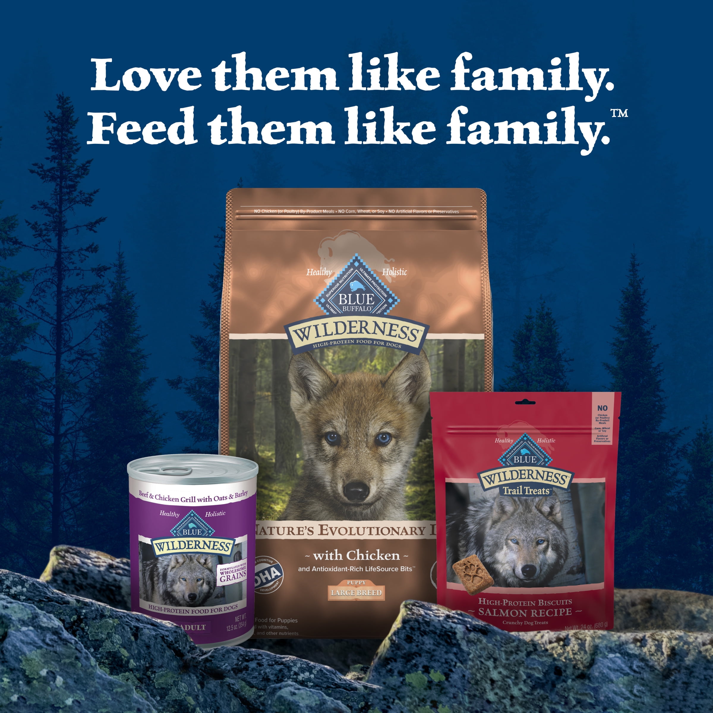Blue Buffalo Wilderness Natural High-Protein Dry Food for Large Breed Puppies, Chicken, 28-lb bag. - Image 7