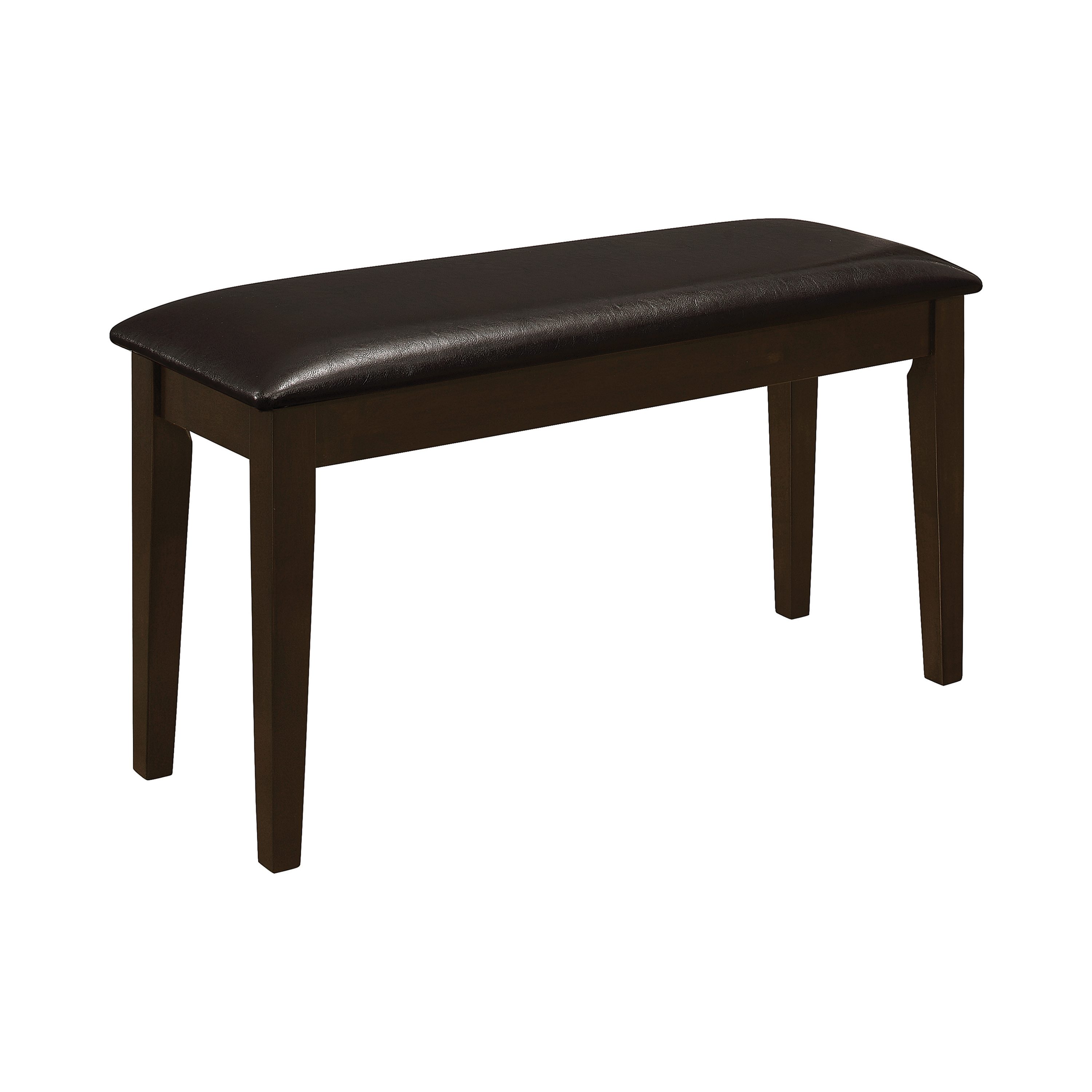 Monarch Specialties Guillen 5-piece Dining Set with Bench Cappuccino and Dark Brown - Image 3