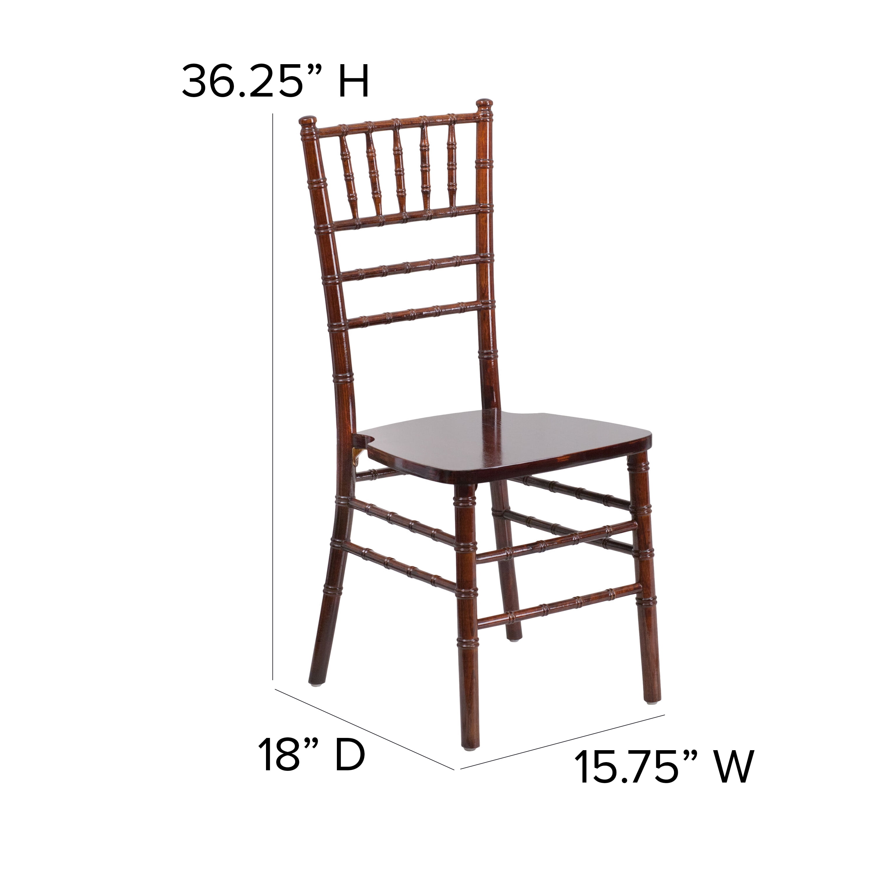 Flash Furniture HERCULES Series Fruitwood Chiavari Chair - Image 9