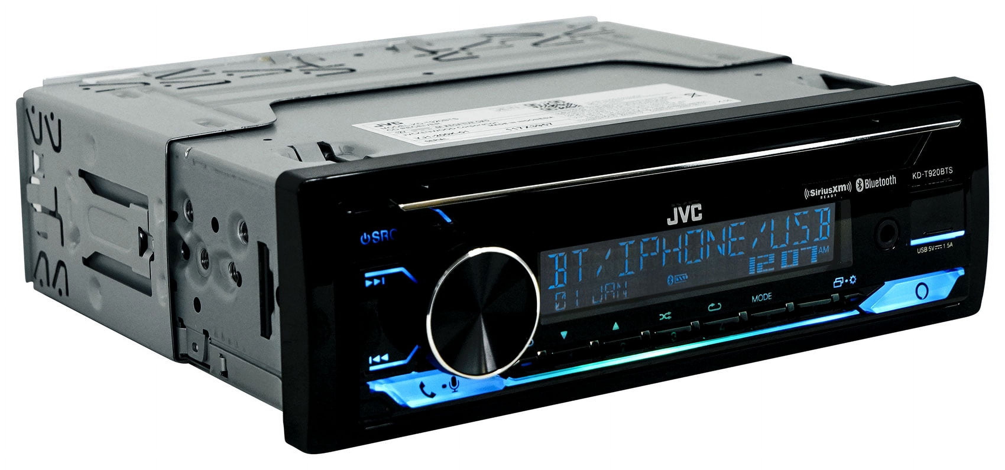 JVC KD-T920BTS Car in-Dash Unit, Single-DIN CD Receiver w/ Bluetooth/Alexa Built-in/SiriusXM Ready - Image 3