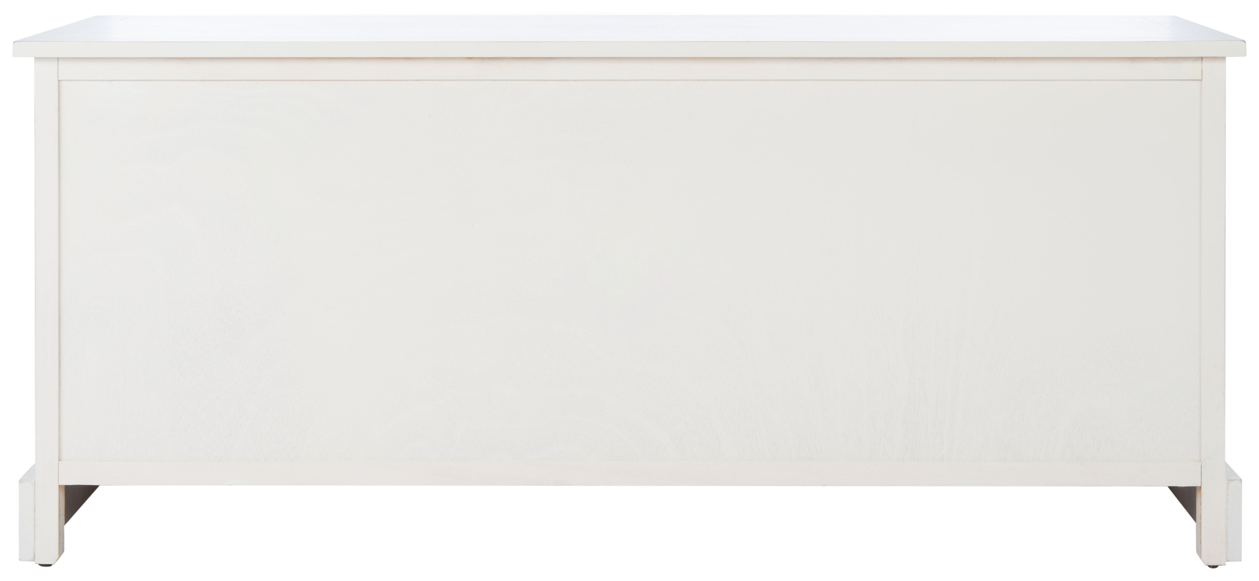 SAFAVIEH Landers Solid Classic 3 Drawer Storage Bench, Distressed White - Image 7