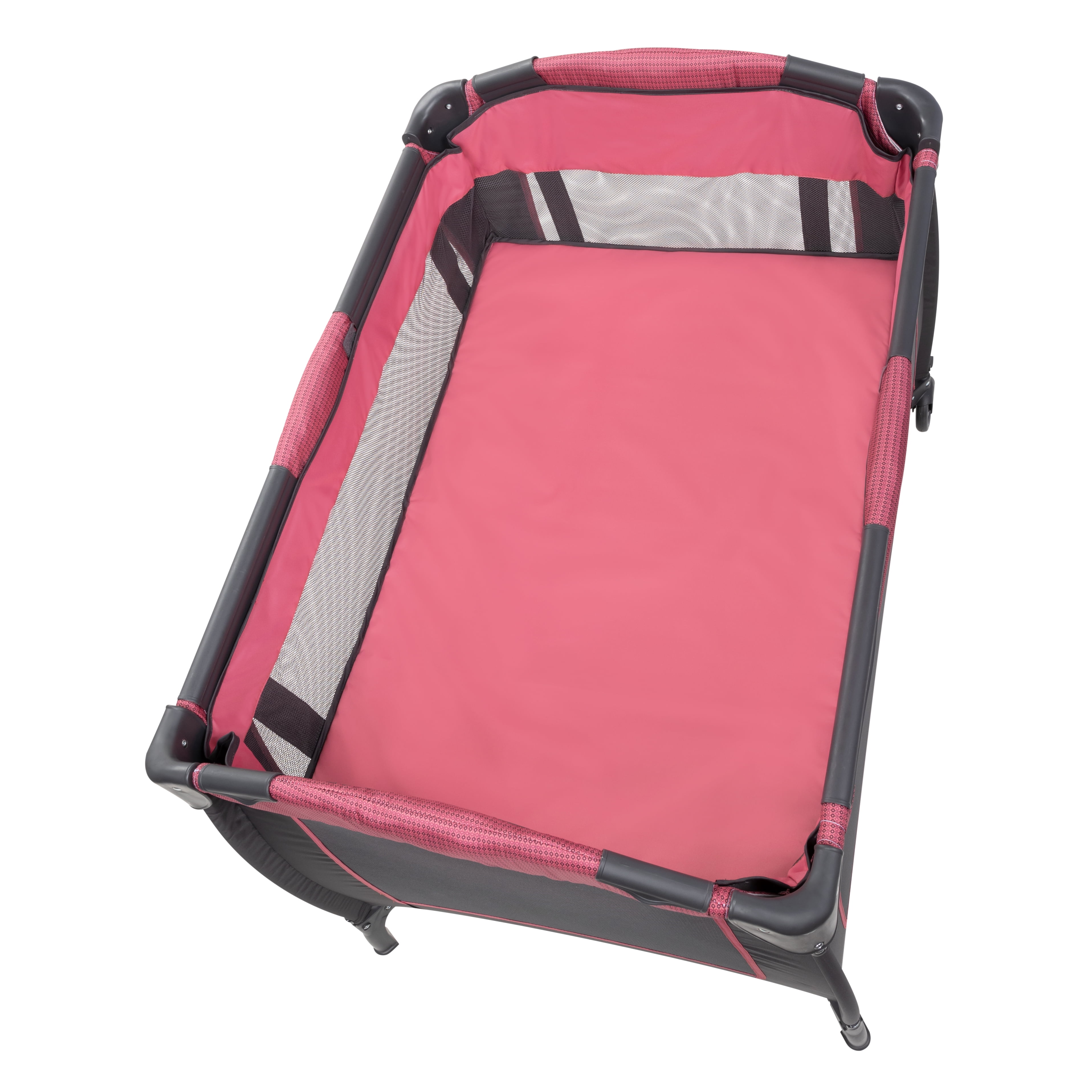 Baby Trend Lil Snooze Deluxe III Nursery Center Playard for Twins with Travel Bag, Cozy Berry - Image 11