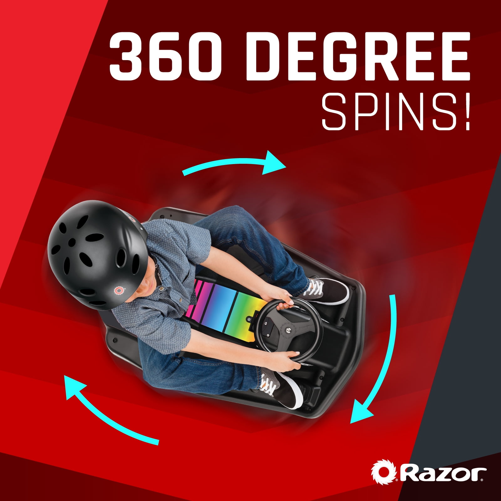 Crazy Cart Shift Lightshow by Razor - 12V Electric Drifting Go-Kart for Kids Ages 6+, up to 8 mph - Image 11