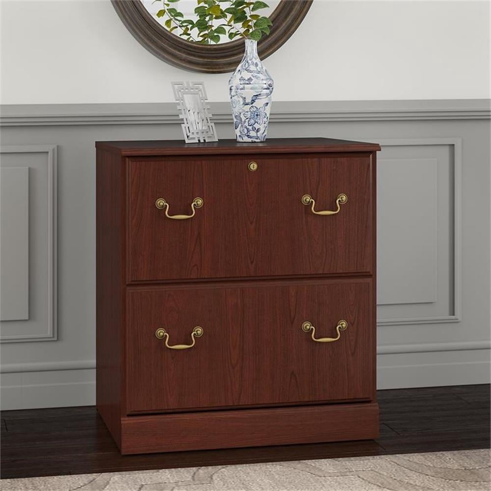 Bush Furniture Saratoga Lateral File Cabinet in Harvest Cherry - Image 2