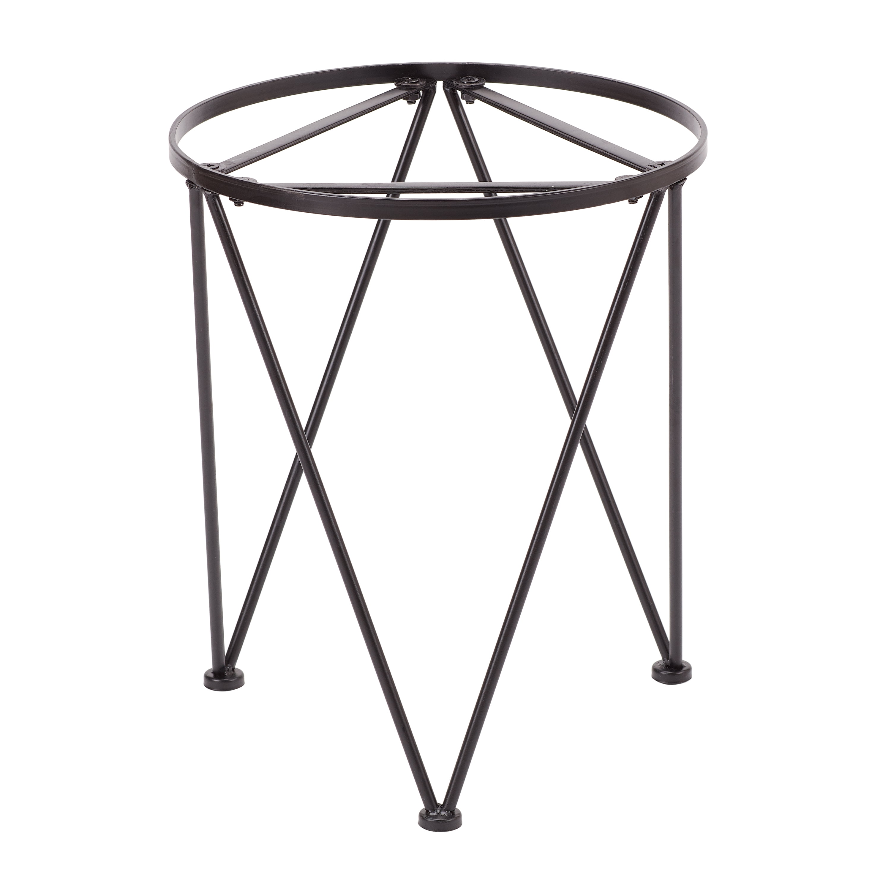 Mainstays Karvel Galvanized Metal Column Planter with Stand, 15.7 in Dia. x 28 in H - Image 9