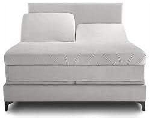 Top Split-King: Adjustable King Bed Sheets - 4PC Bed Sheet Set - 100% Egyptian Cotton - 800 Thread Count - 15 Inch Deep Pocket, Top Split King, Navy Blue Solid - Split Down 28 inches from The top - Image 5