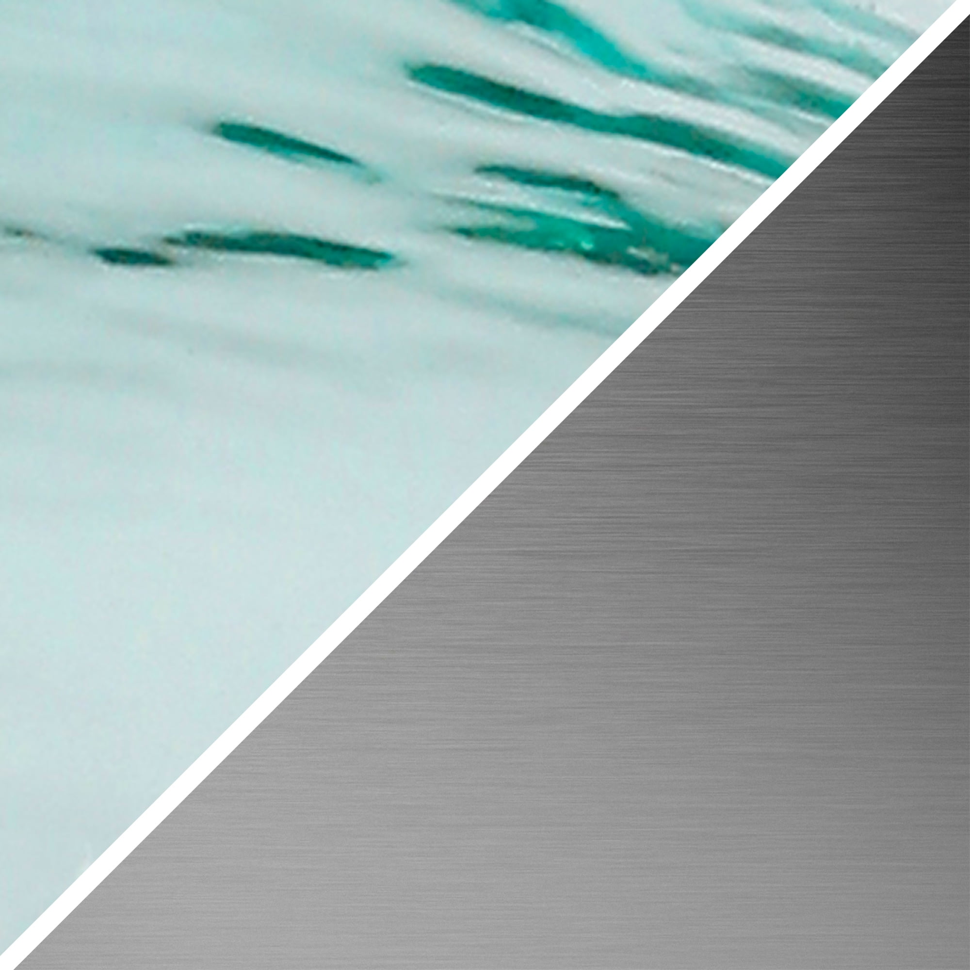 Evelyn&Zoe Casco 24" Tall Table Lamp with Fabric Shade, Textured Blue Glass/White - Image 6