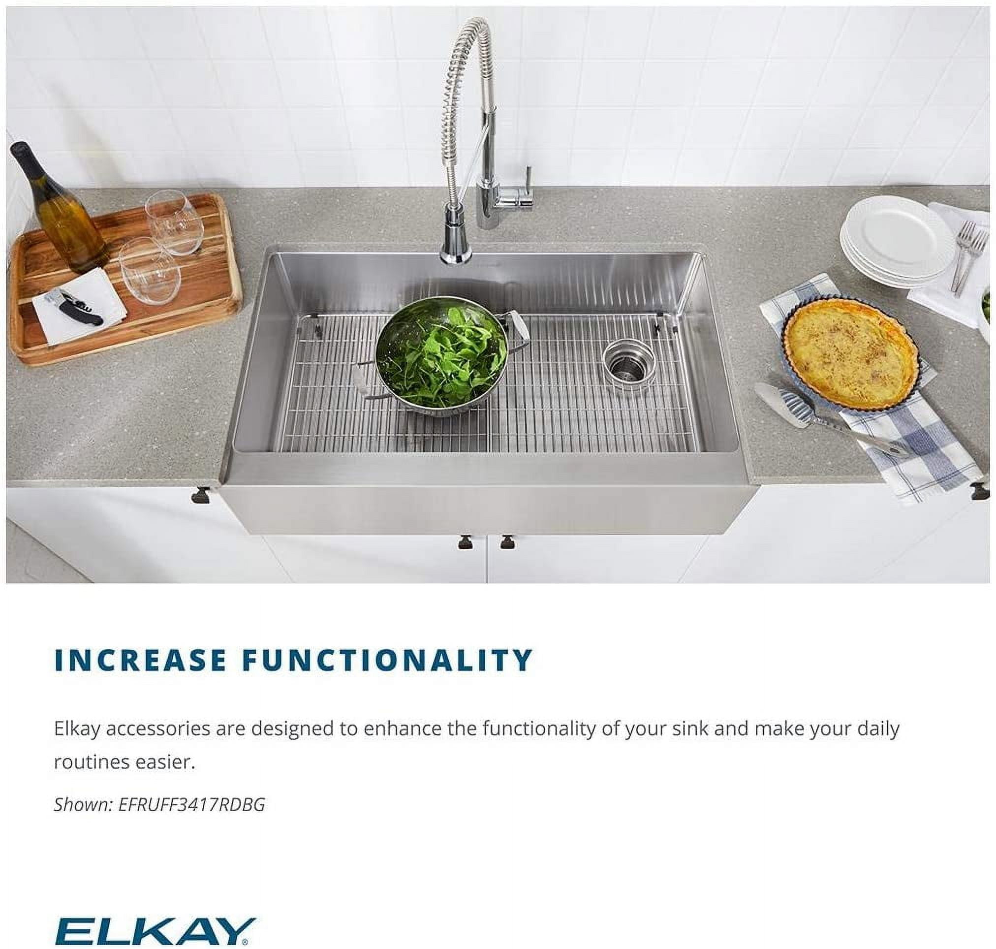 Elkay GOBG2118SS Dayton 18-1/4 in. x 16-1/16 in. x 1 in. Bottom Grid (Stainless Steel) - Image 4