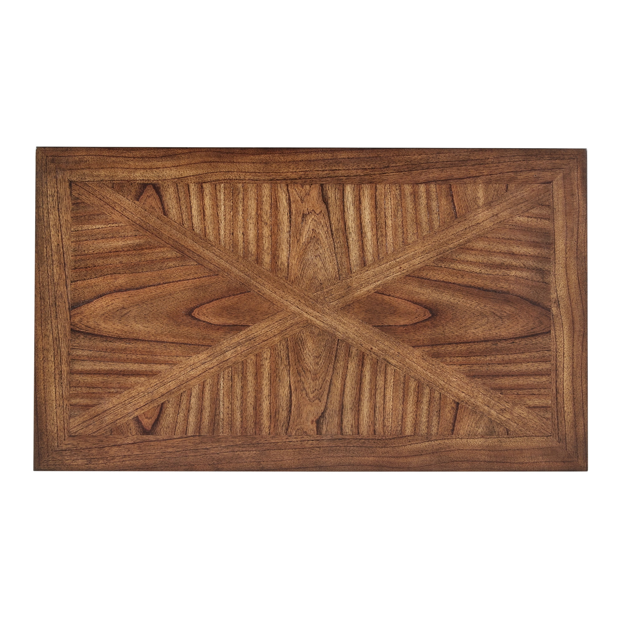 Weston Home Burleson Brown Cherry Finish Barn Door Cocktail Table - Image 3