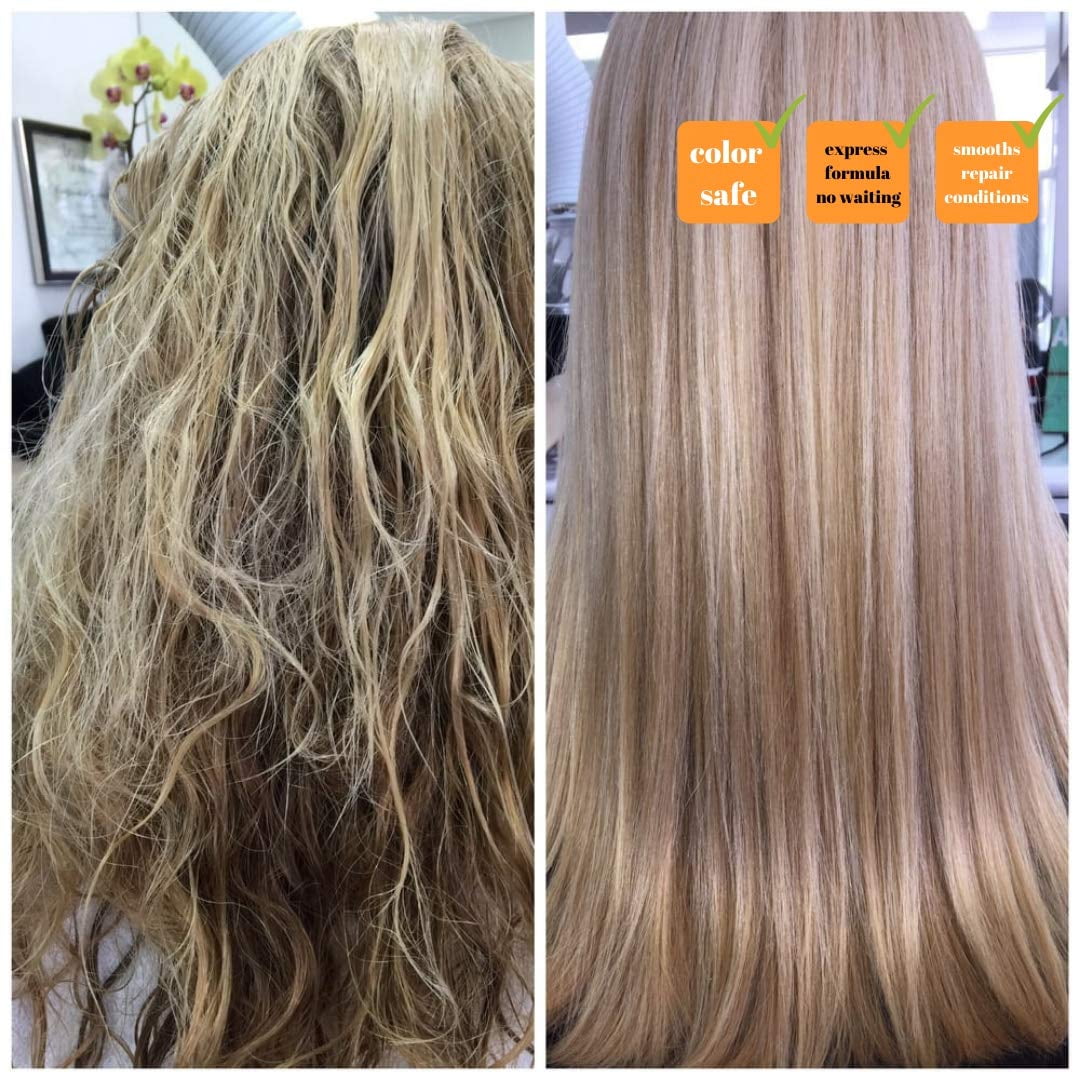 Clarifying Shampoo with Brazilian Keratin Treatment and Intensive Hair Mask KIT Tratamiento de Keratina Alisado 120ml KERAZON - Image 7